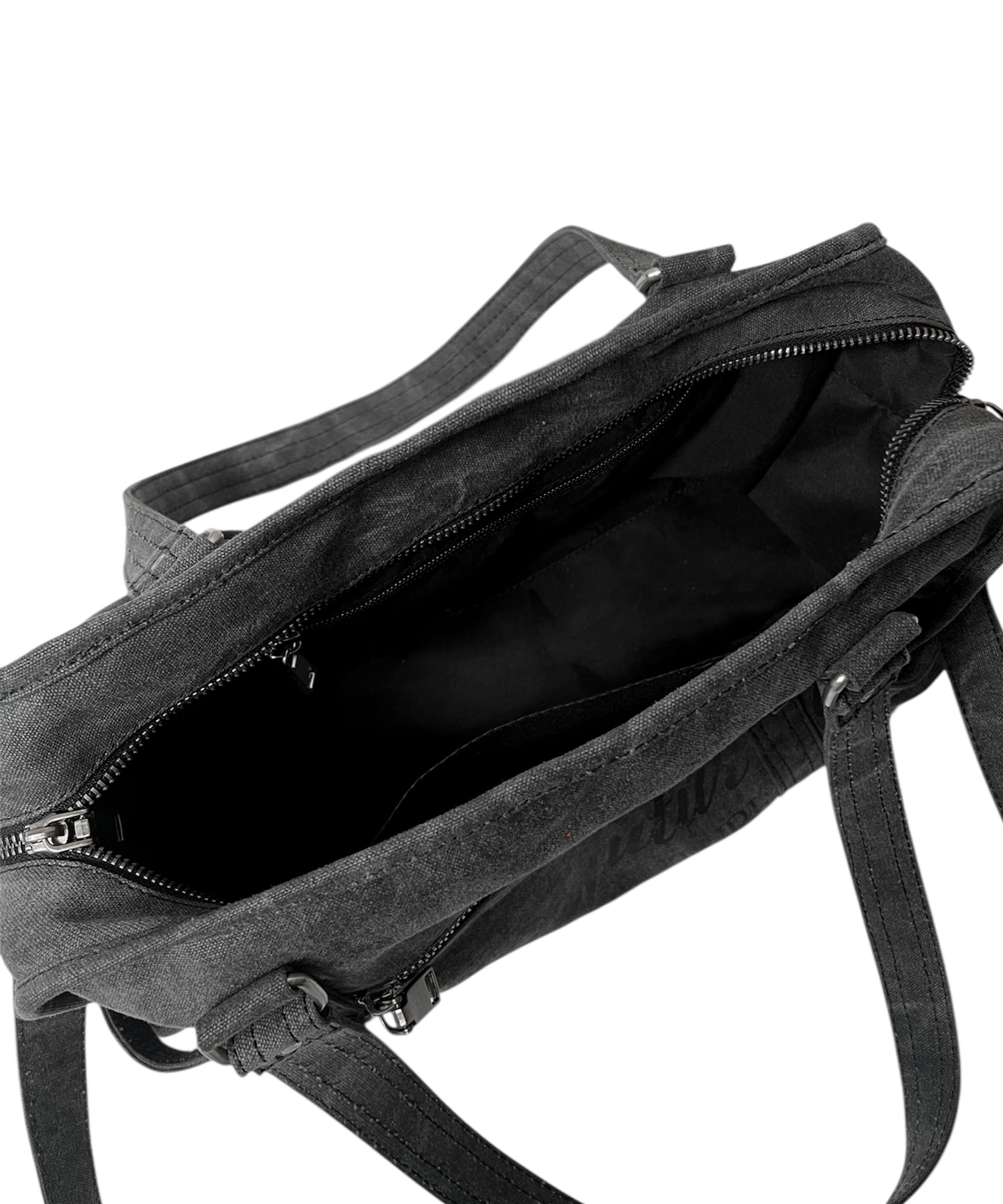 ロゴプリントキャンバスバッグ