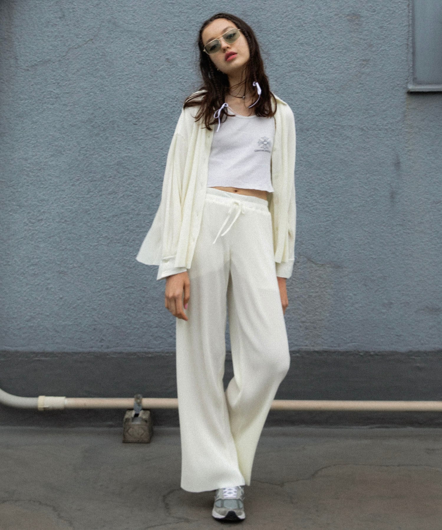 リラクシープリーツシャツ