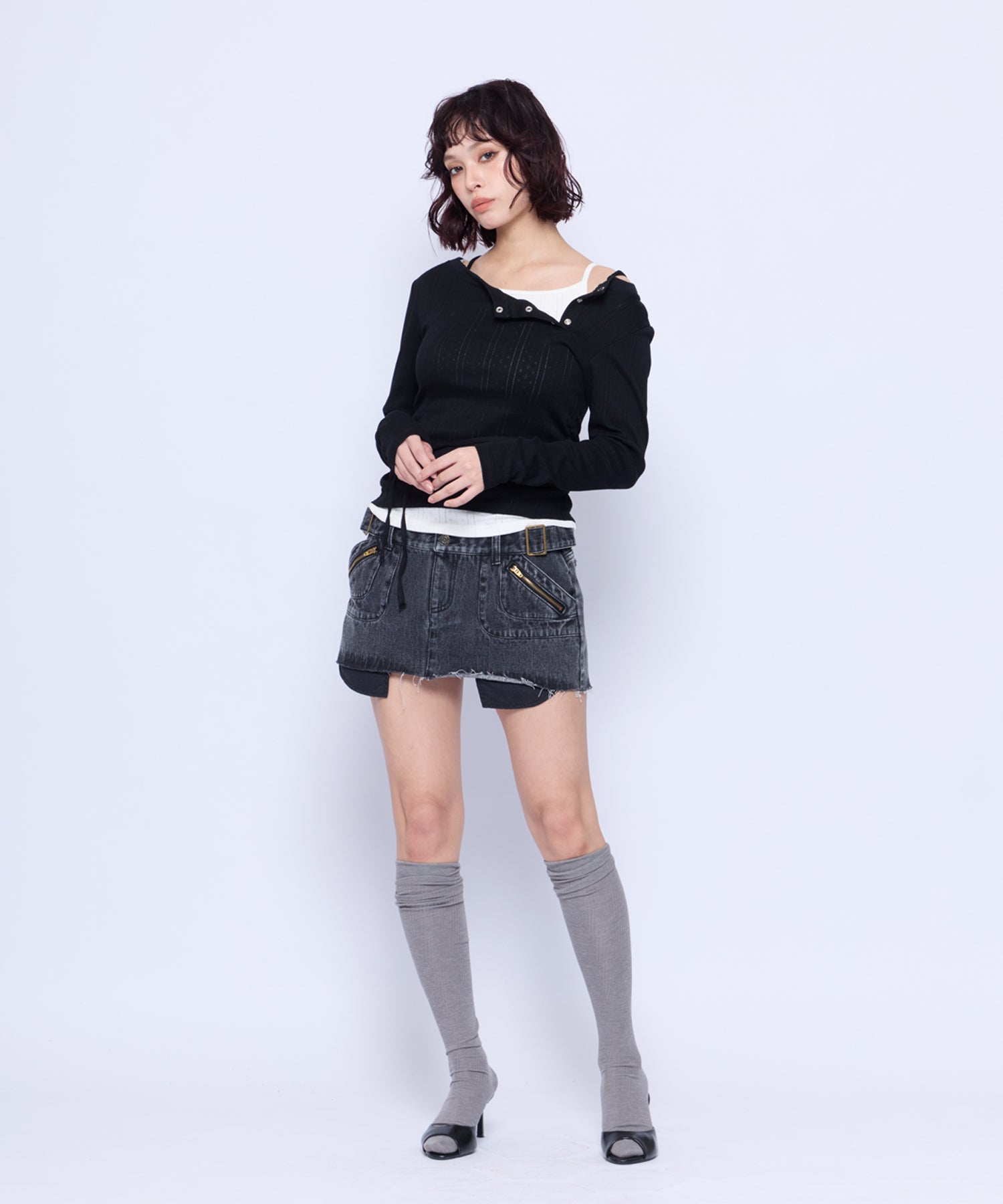 MODEL:165cm/COLOR:BLK/SIZE:F