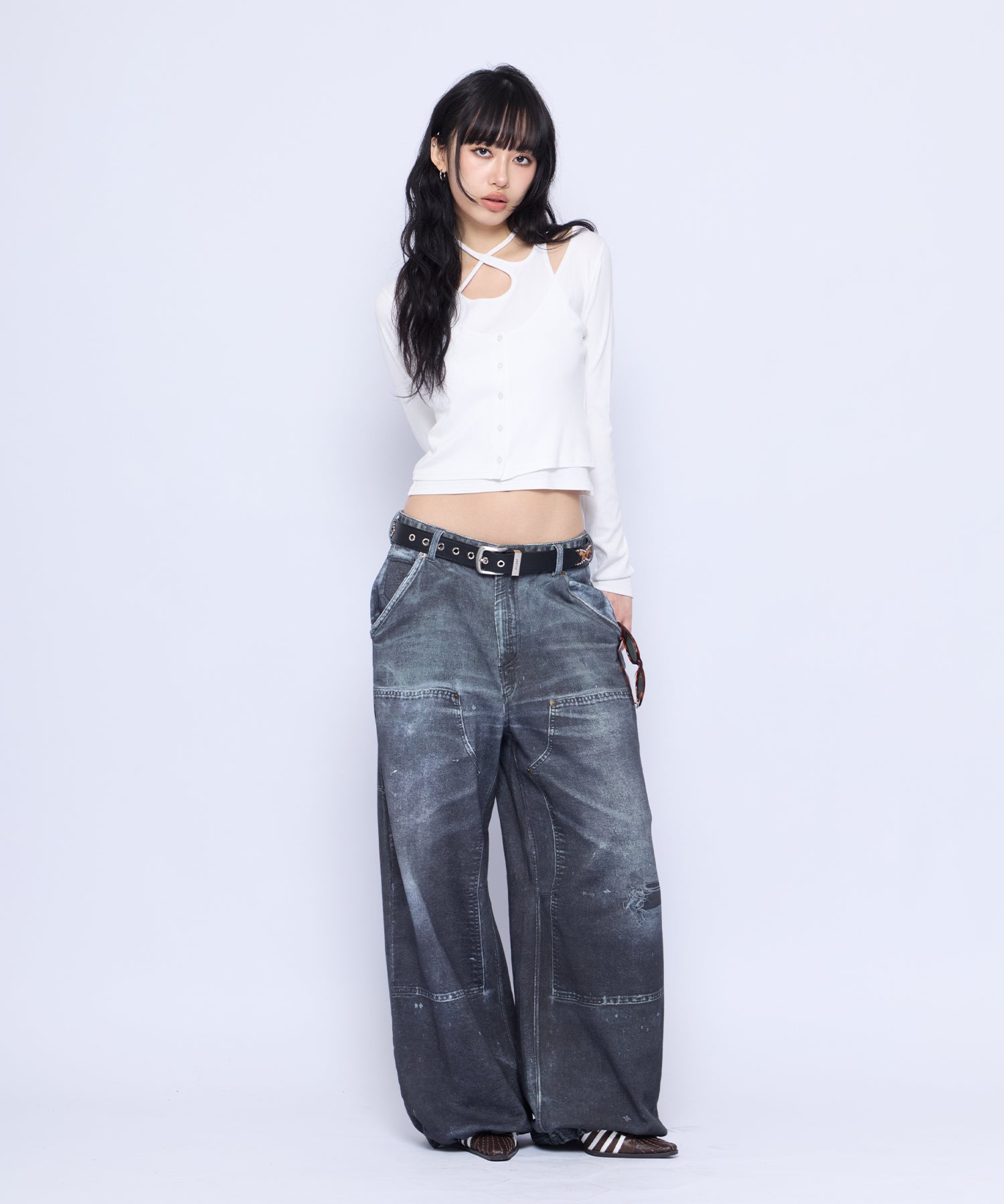 MODEL:172cm/COLOR:WHT/SIZE:F