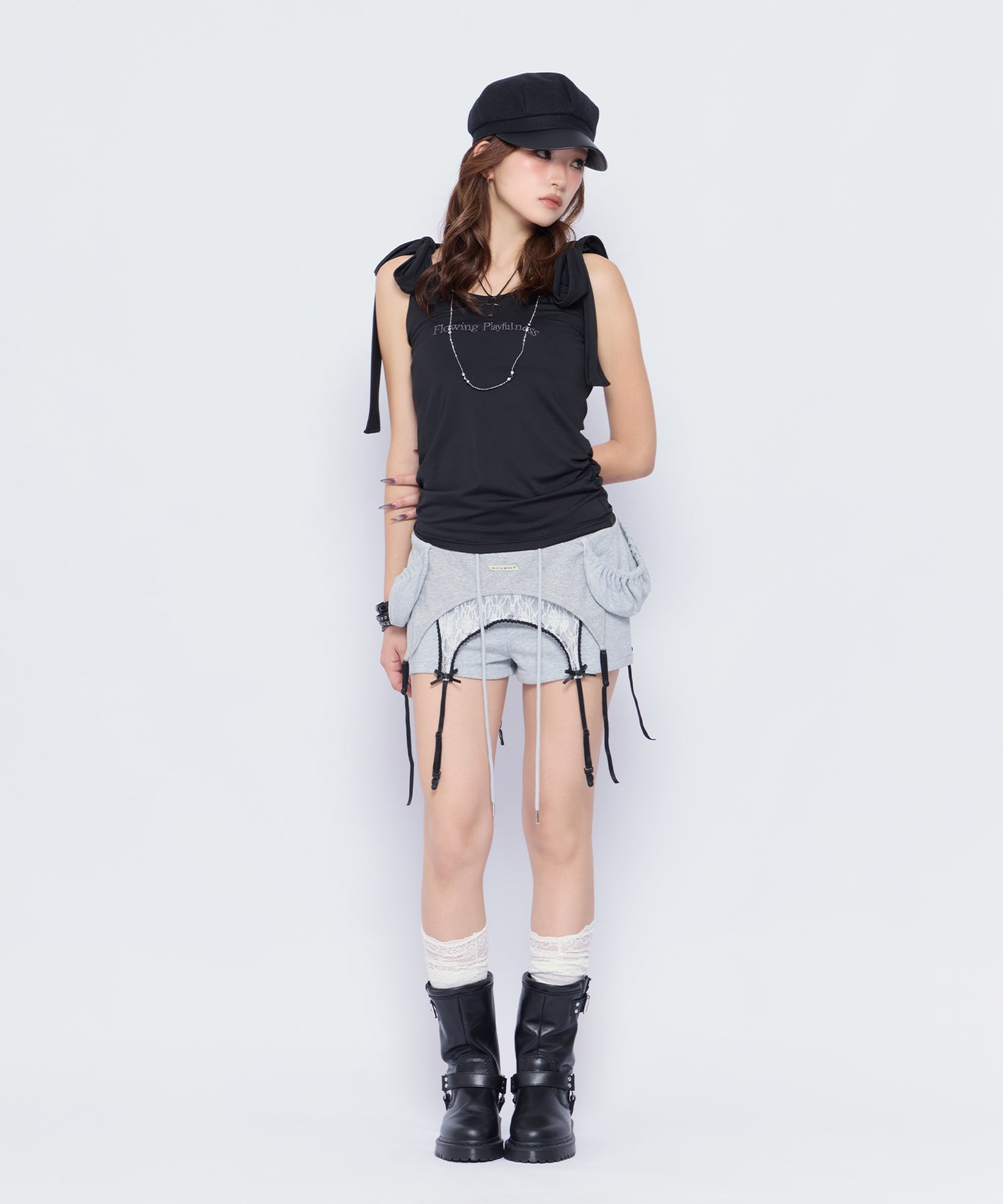 MODEL:170cm/COLOR:BLK/SIZE:F