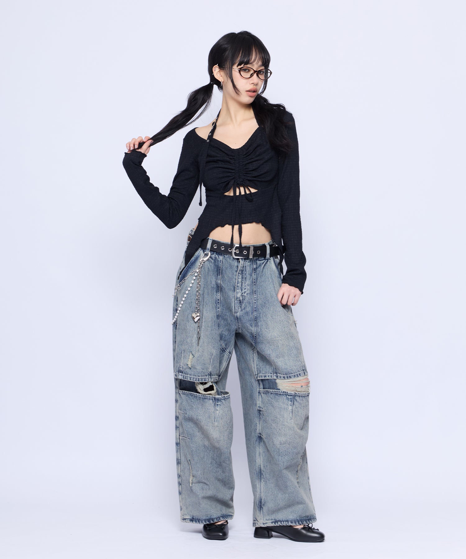 MODEL:172cm/COLOR:BLK/SIZE:F