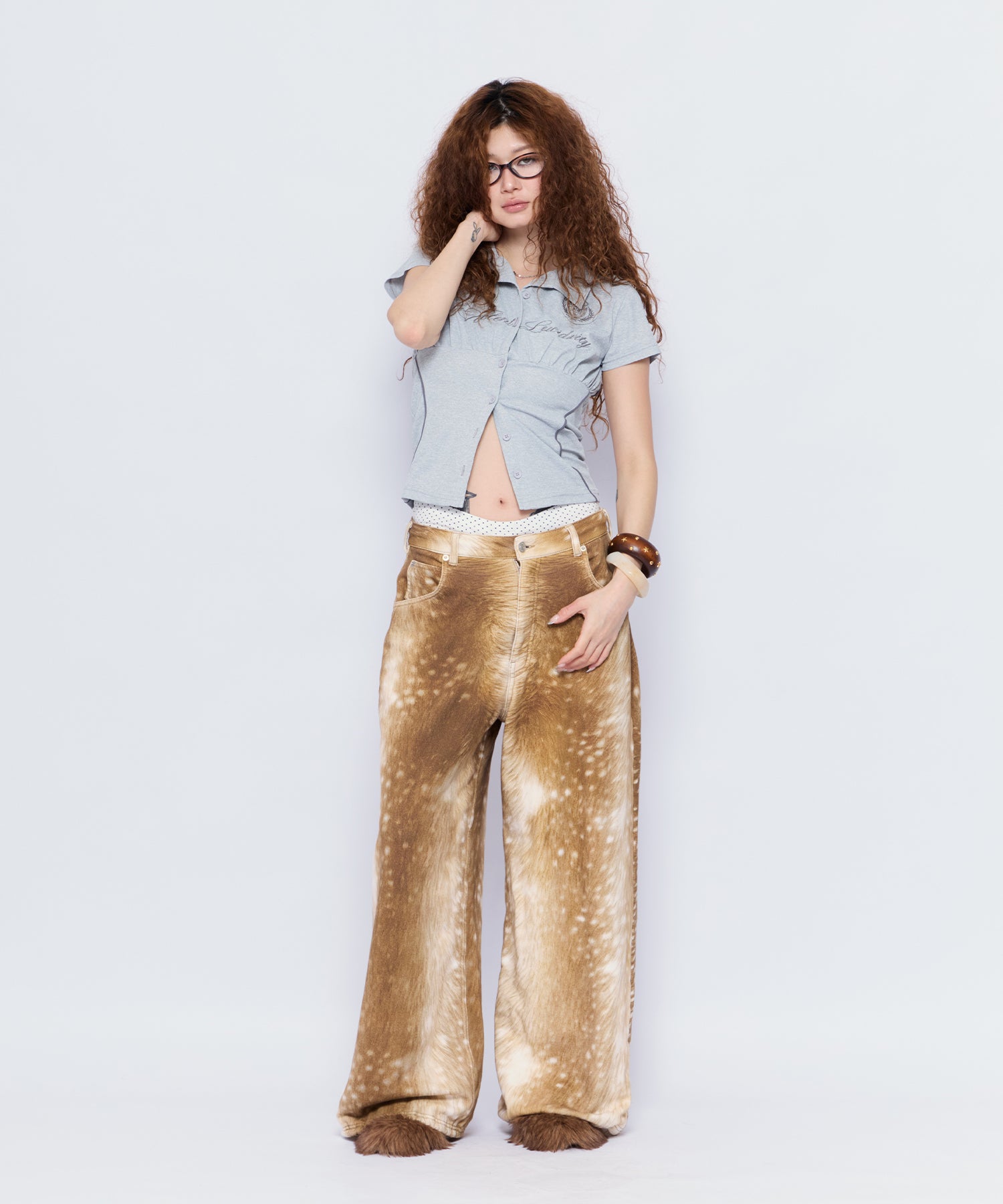 MODEL:168cm/COLOR:GRY/SIZE:F