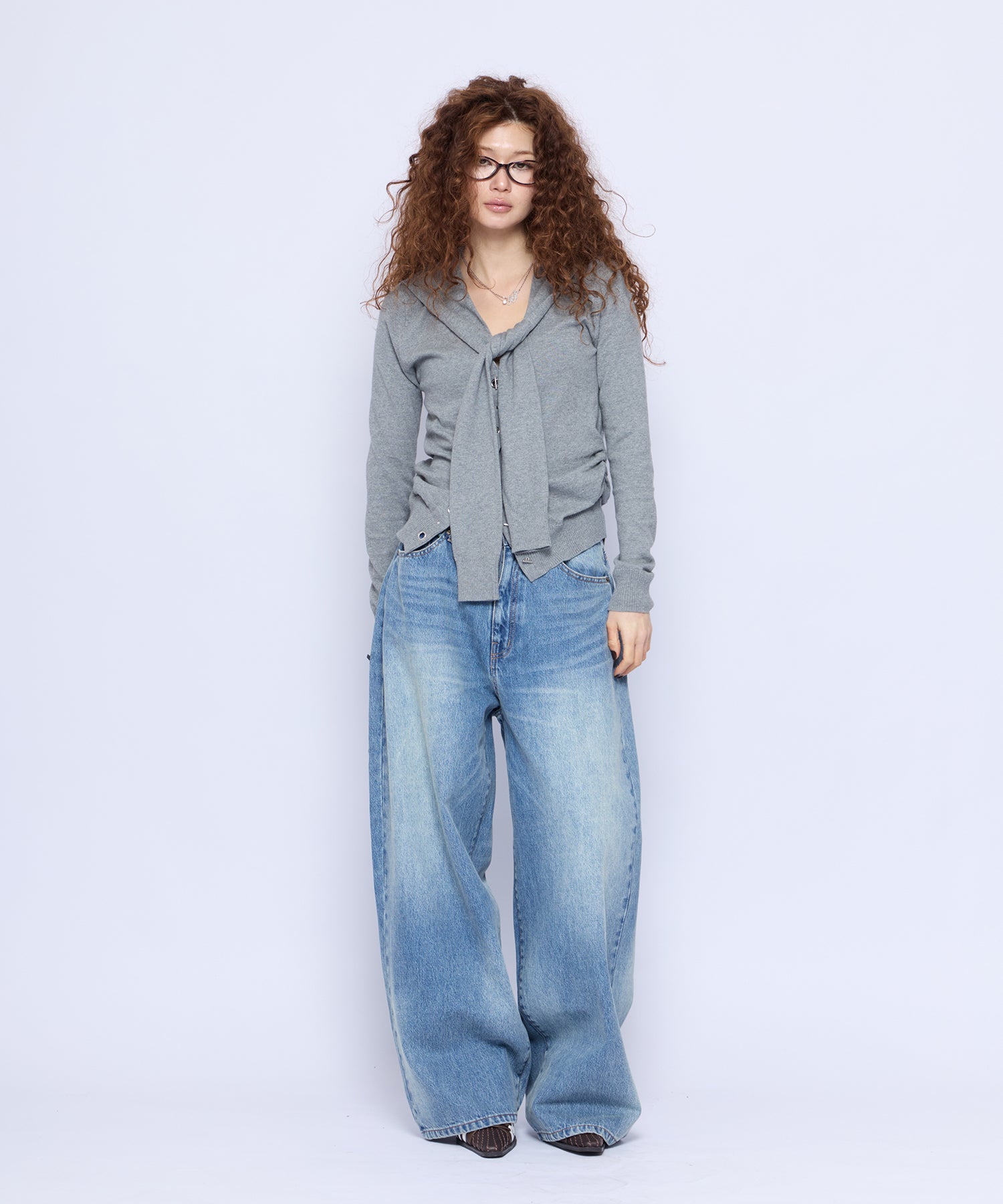 MODEL:168cm/COLOR:GRY/SIZE:F