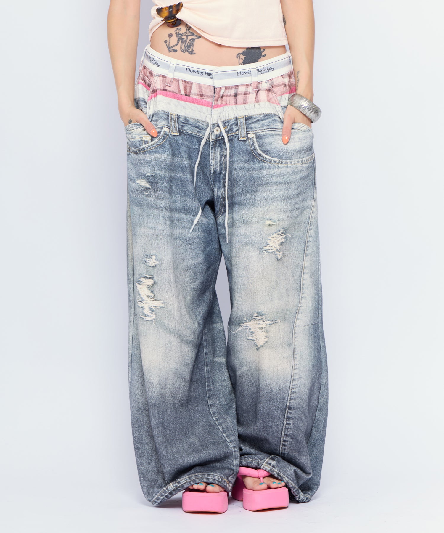 MODEL:168cm/COLOR:BLU/SIZE:F