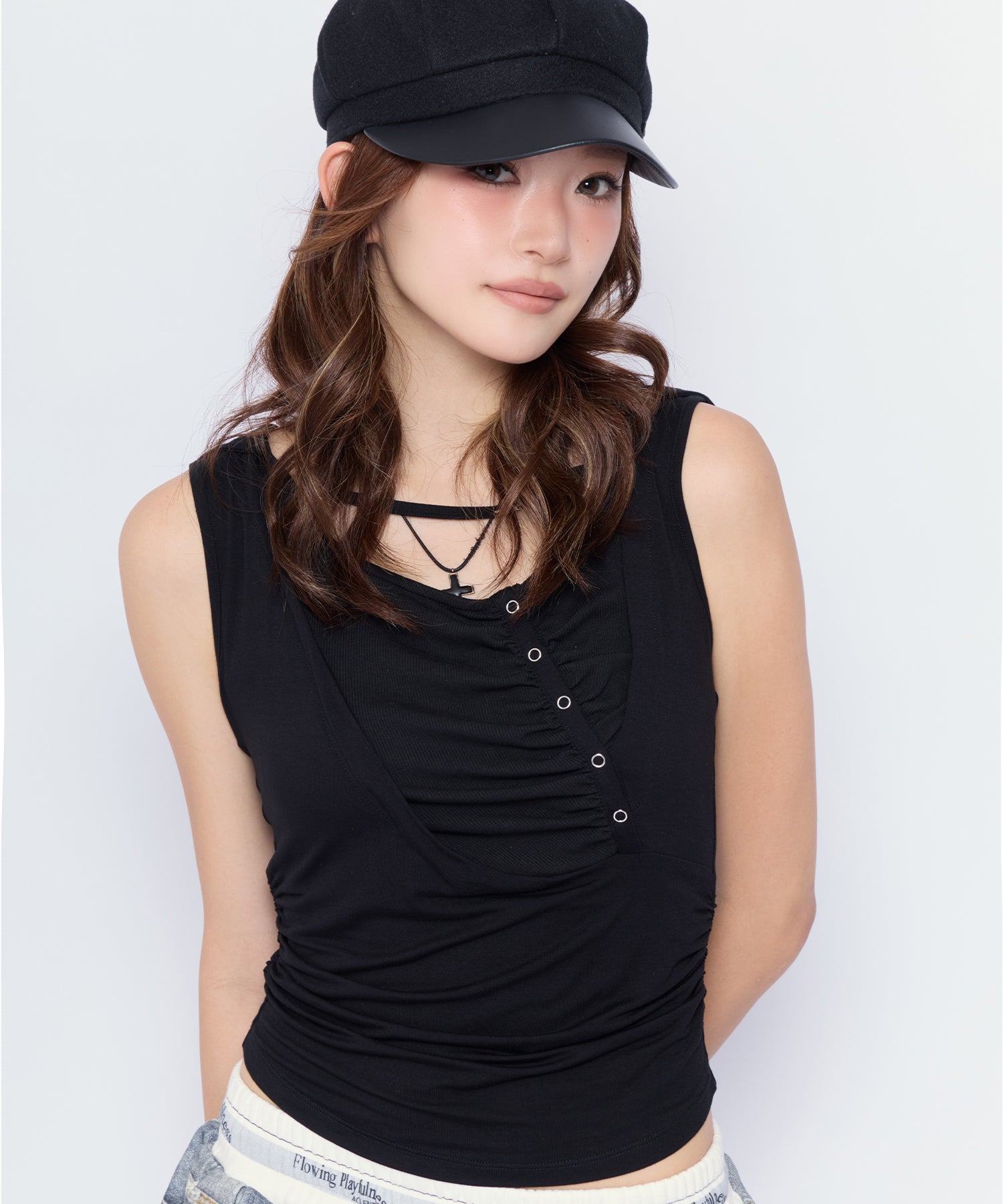 MODEL:170cm/COLOR:BLK/SIZE:F