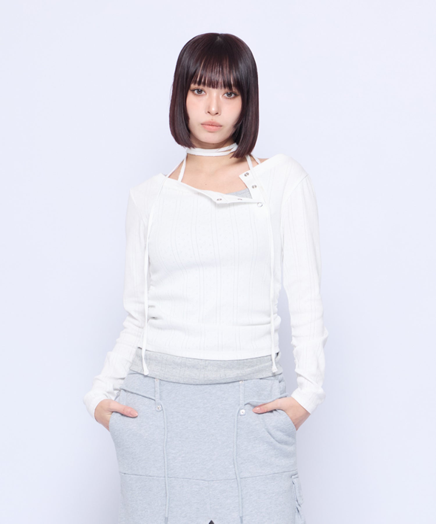 MODEL:165cm/COLOR:WHT/SIZE:F