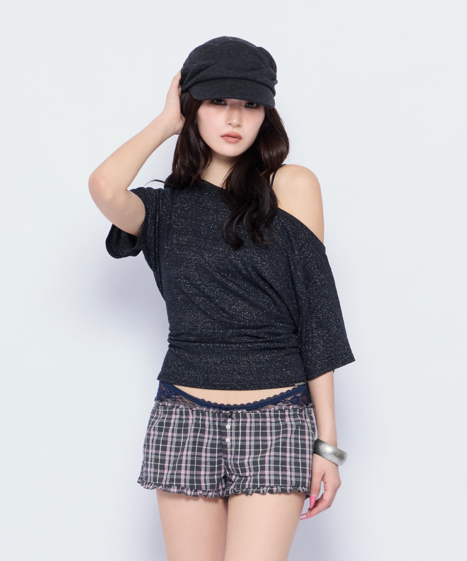 MODEL:170cm/COLOR:BLK/SIZE:F