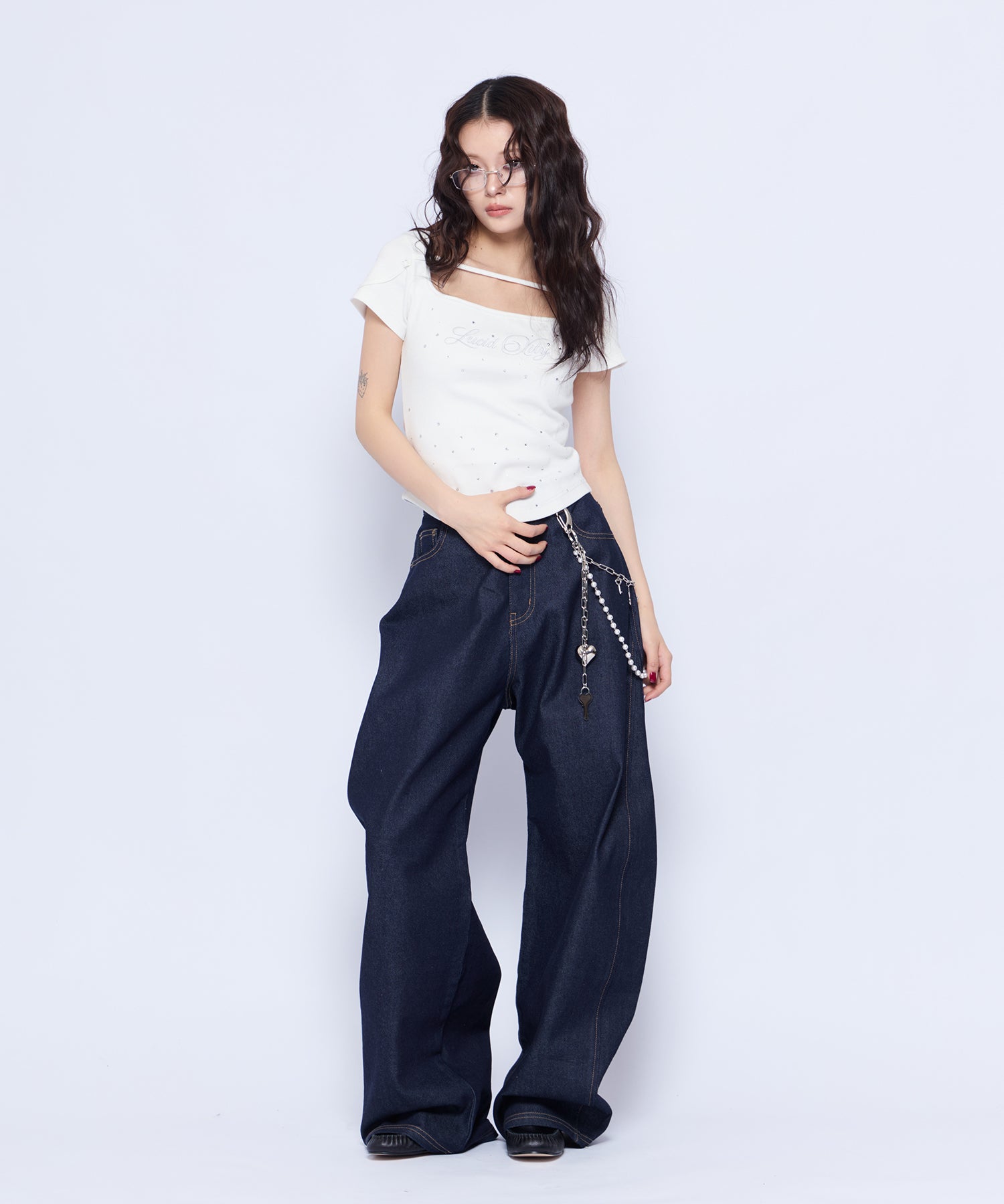 MODEL:160cm/COLOR:D/BLU/SIZE:M