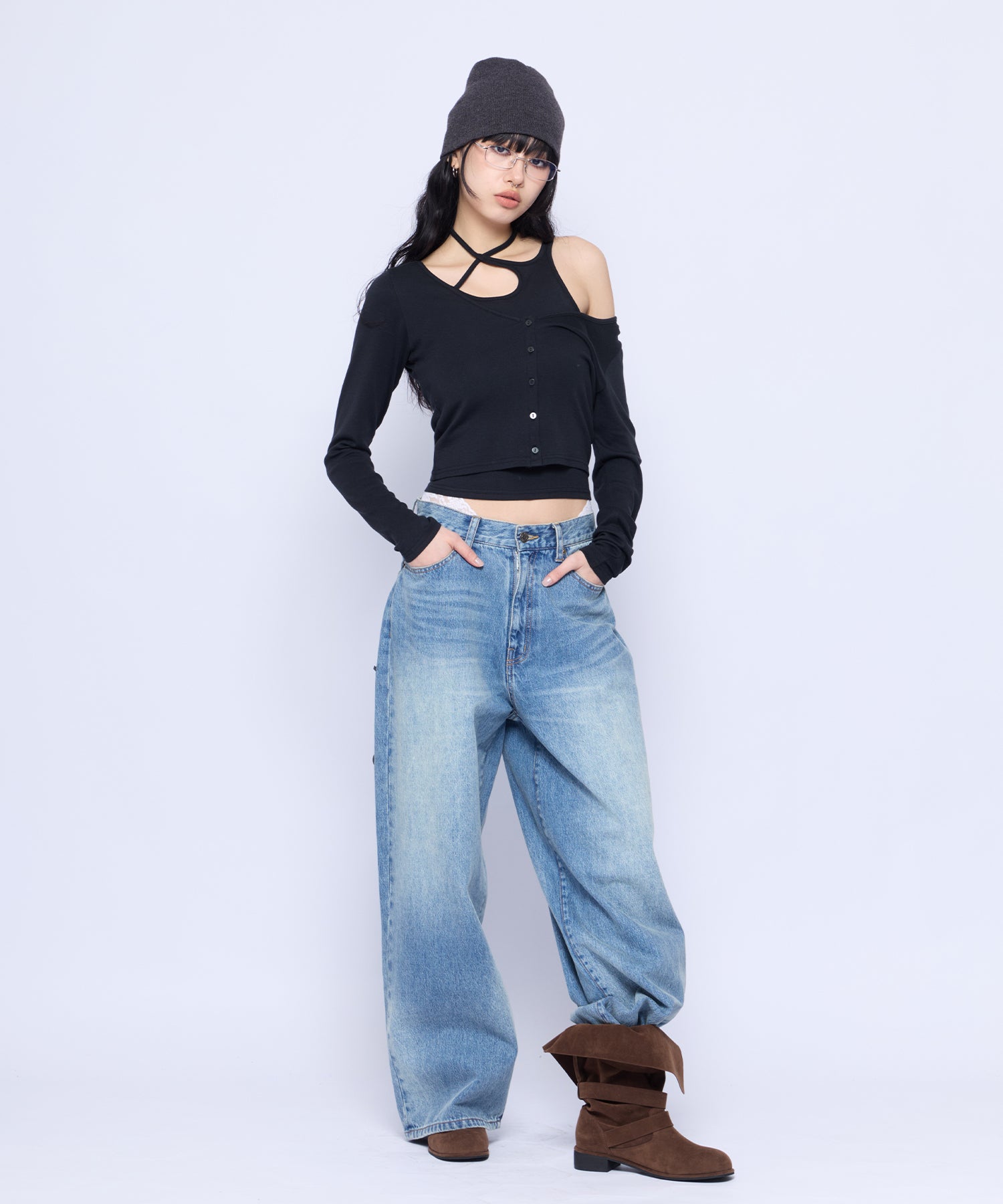 MODEL:172cm/COLOR:BLU/SIZE:M