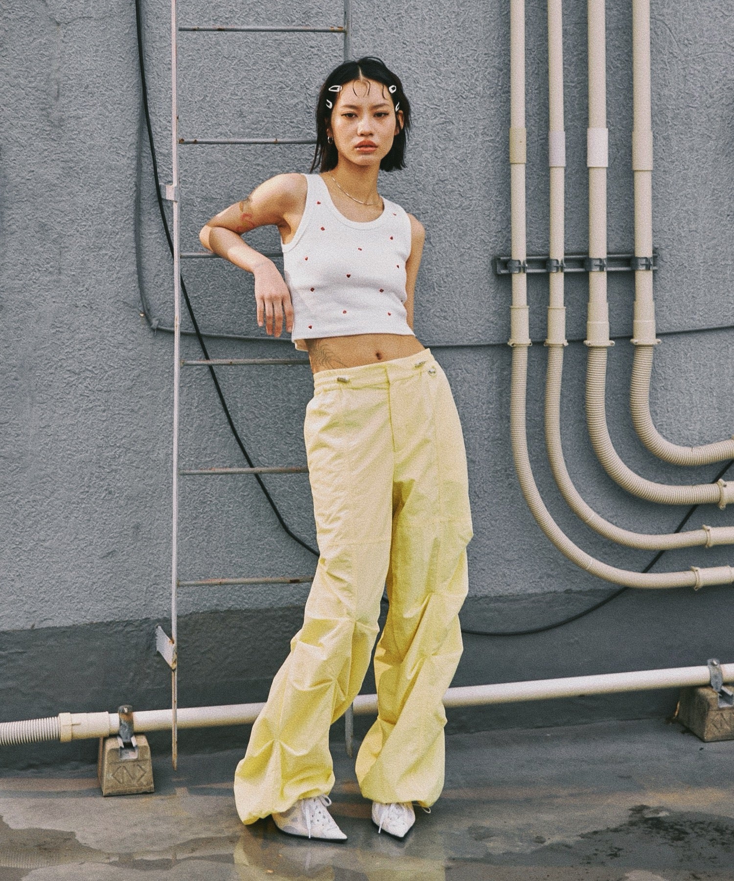 MODEL:161cm/COLOR:YELLOW/SIZE:F