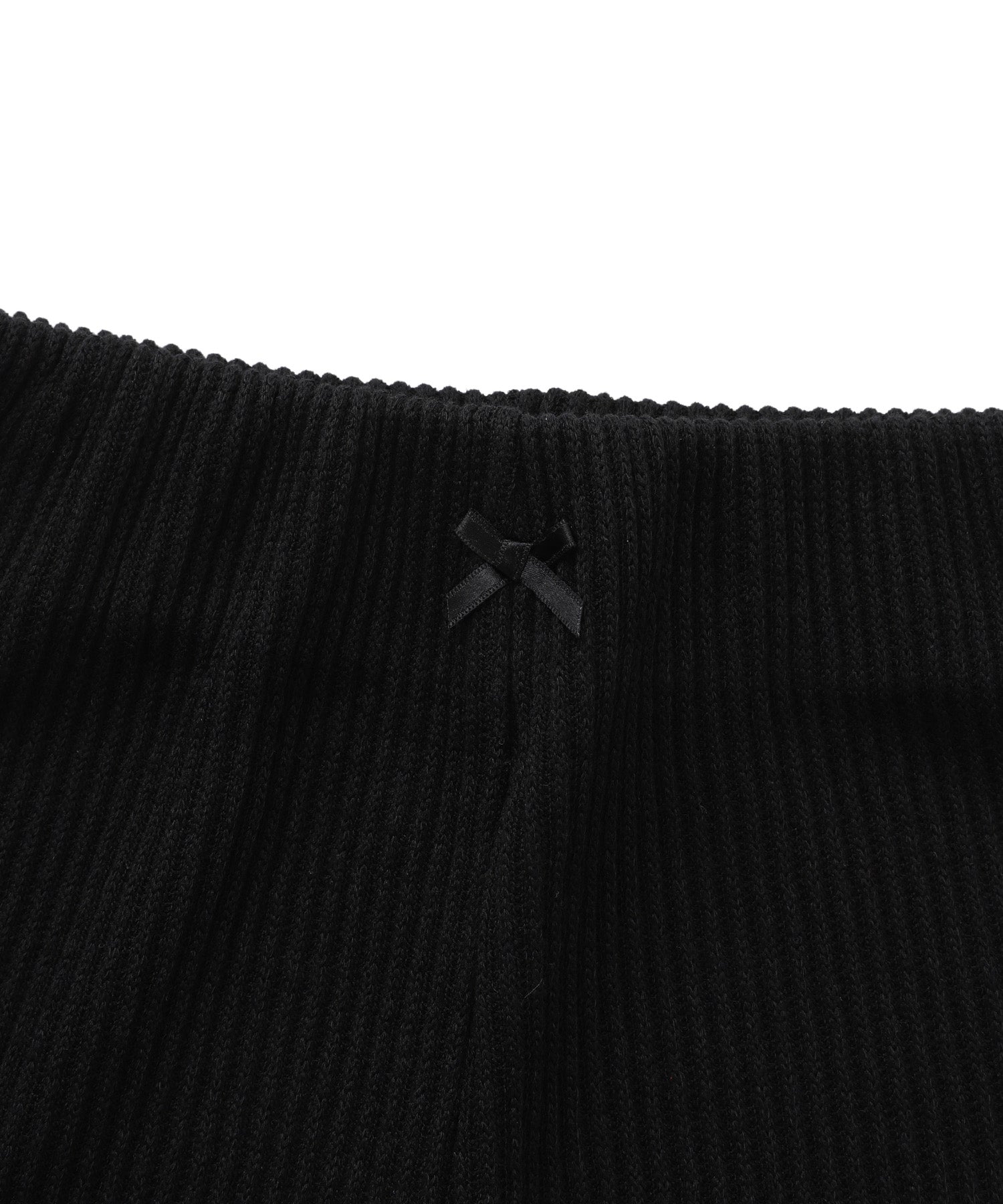 ハイウエストリブショートパンツ