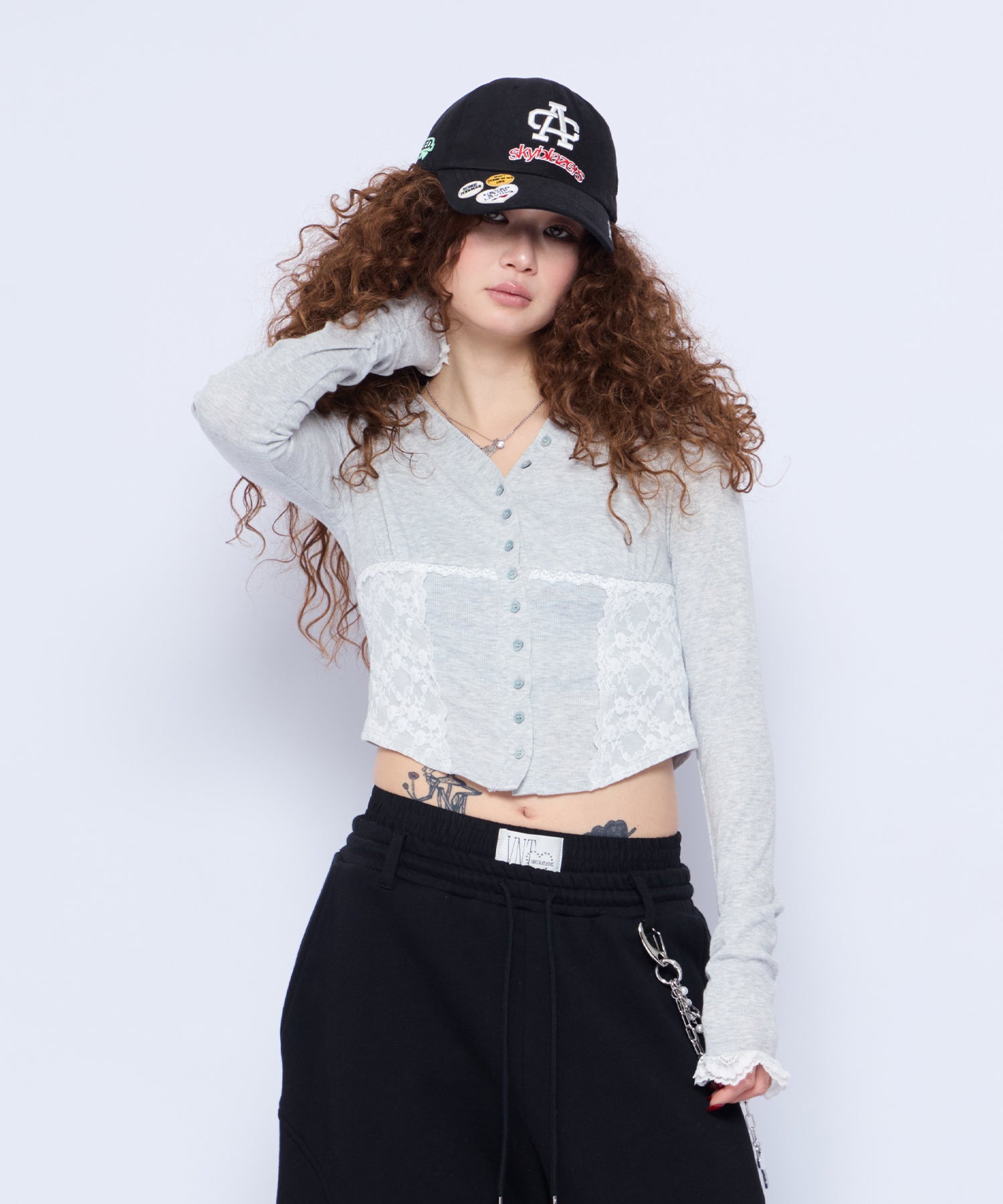 MODEL:160cm/COLOR:GRY/SIZE:F