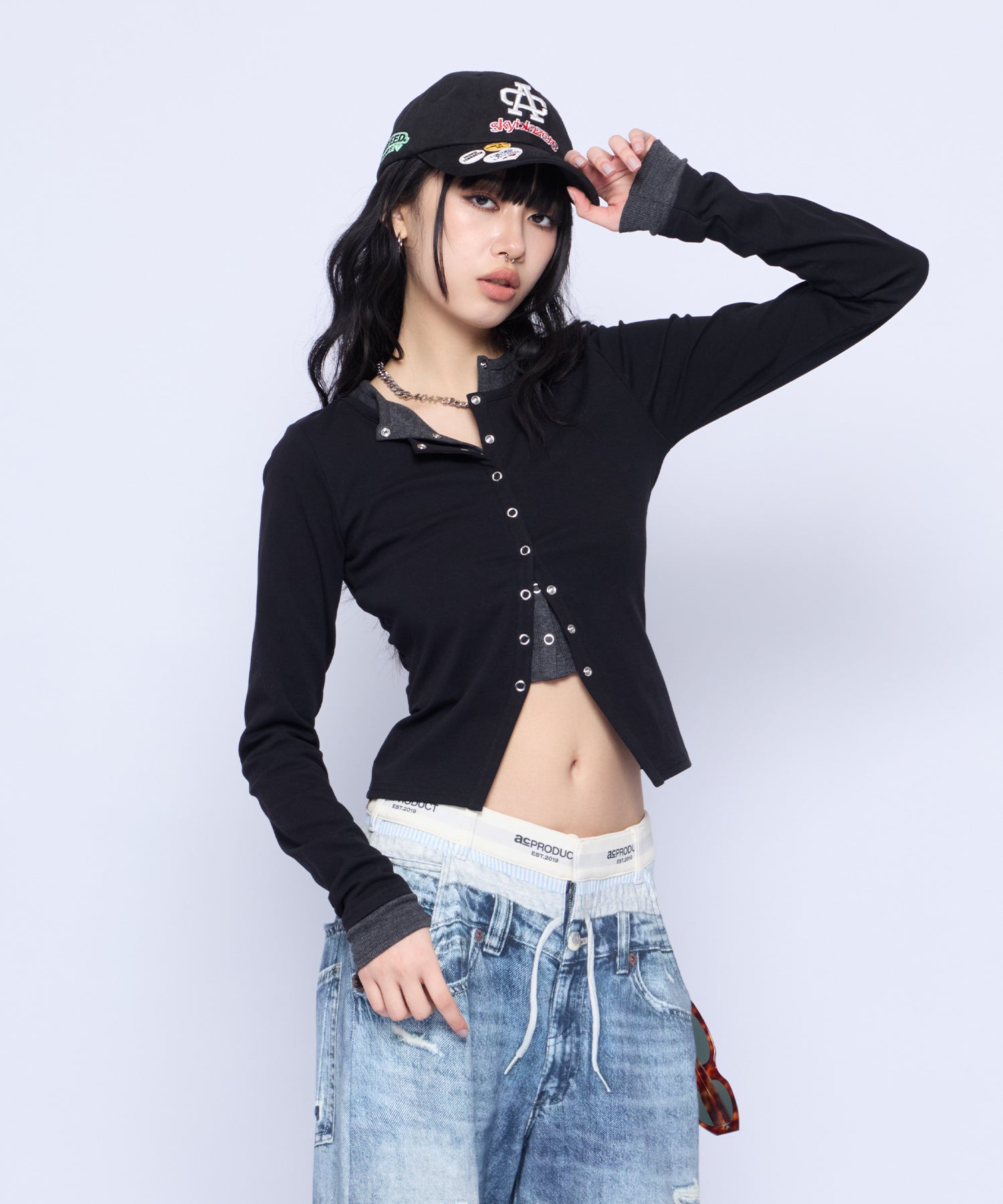 MODEL:172cm/COLOR:BLK/SIZE:F