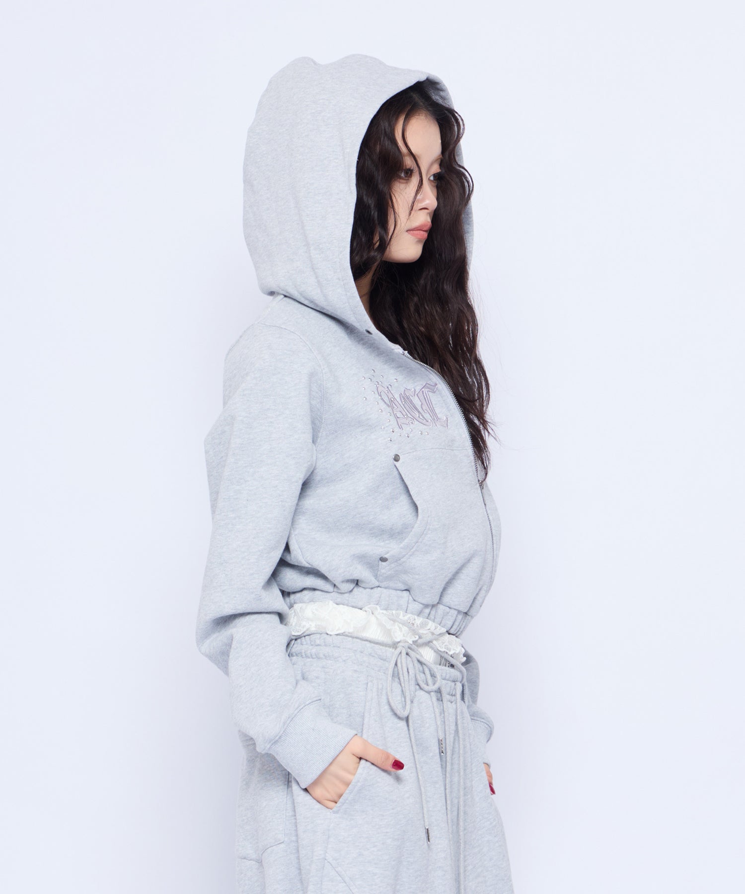 MODEL:160cm/COLOR:GRY/SIZE:F