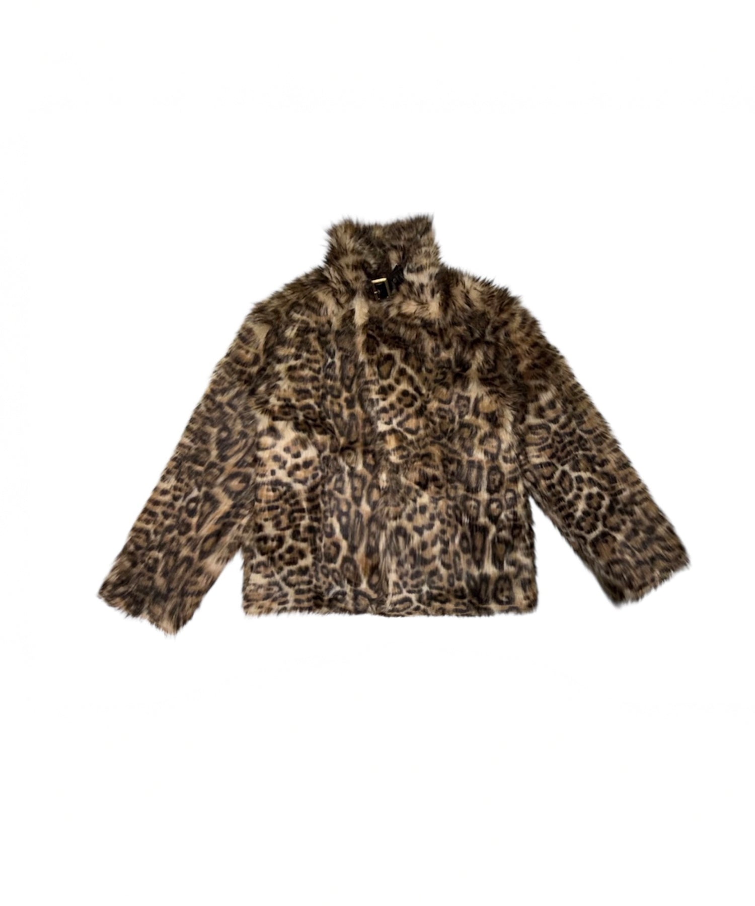 Fauxファースタンドカラーコート