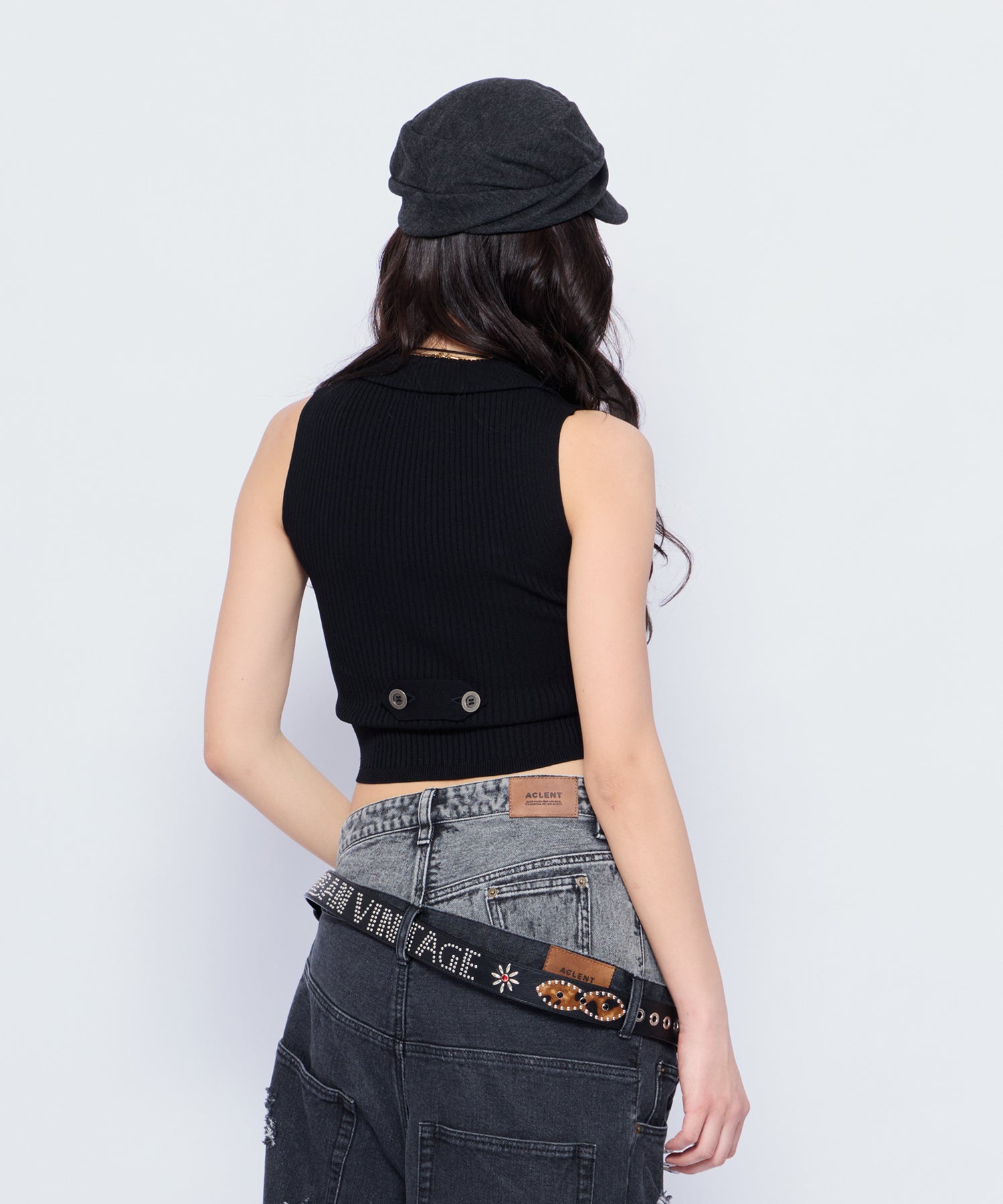 MODEL:170cm/COLOR:BLK/SIZE:F