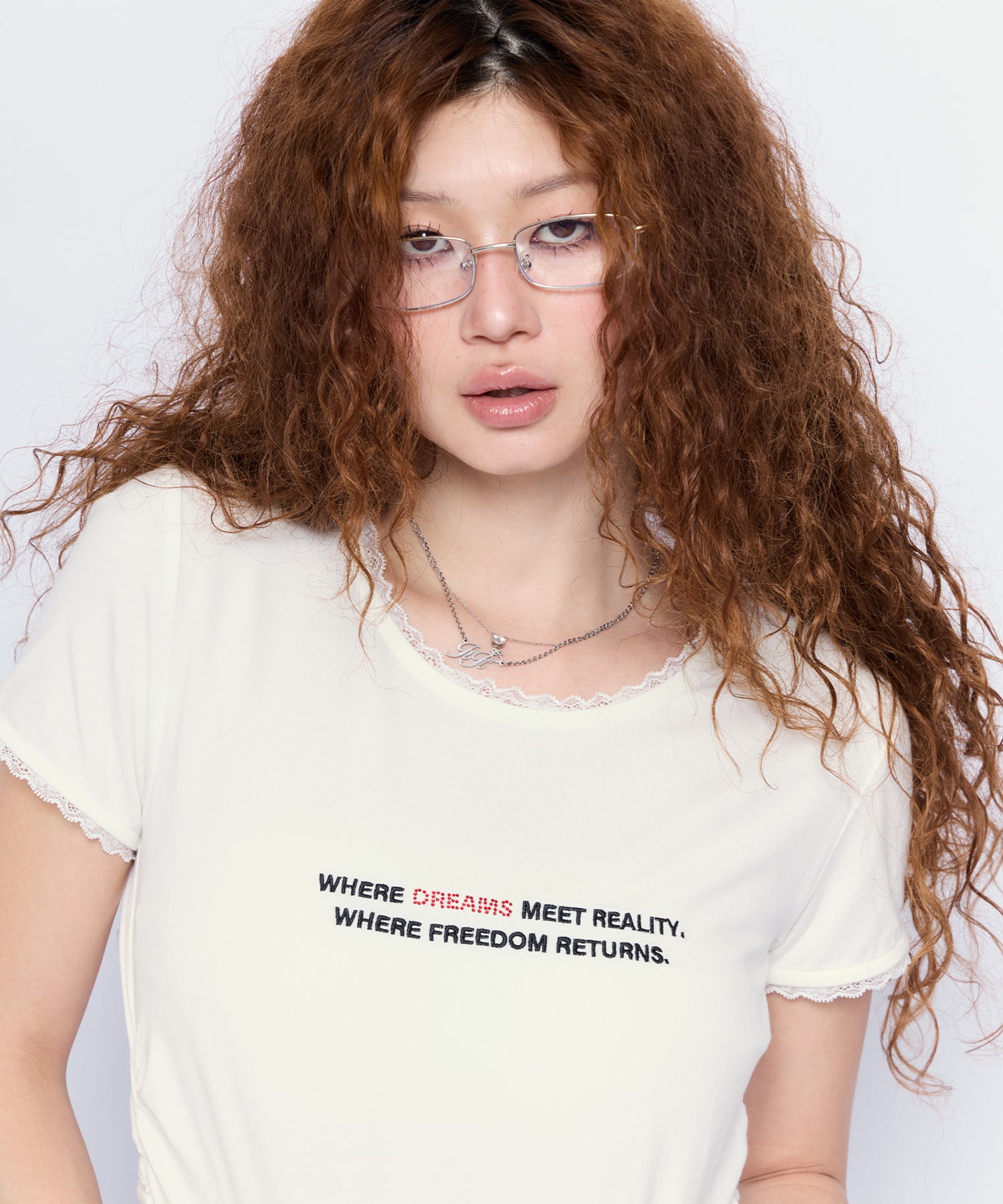 MODEL:168cm/COLOR:WHT/SIZE:F