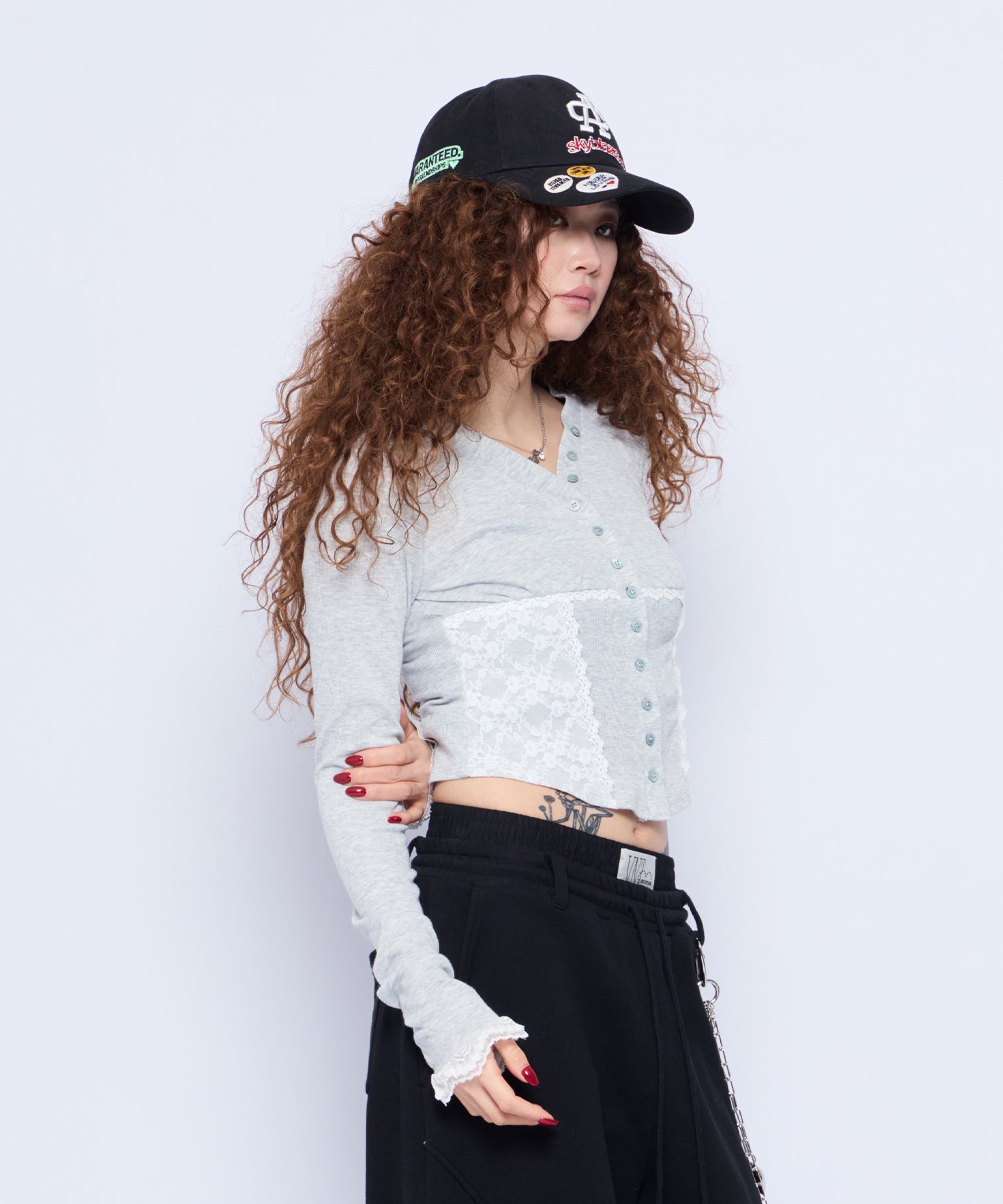 MODEL:168cm/COLOR:GRY/SIZE:F