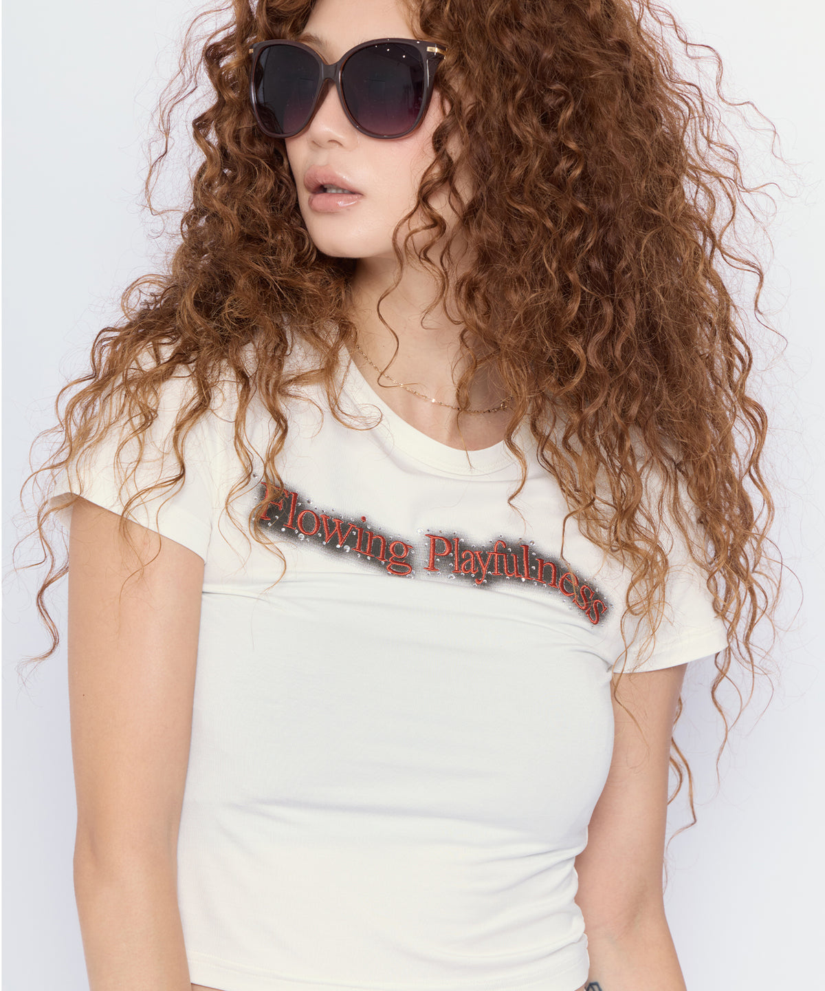 MODEL:168cm/COLOR:WHT/SIZE:F