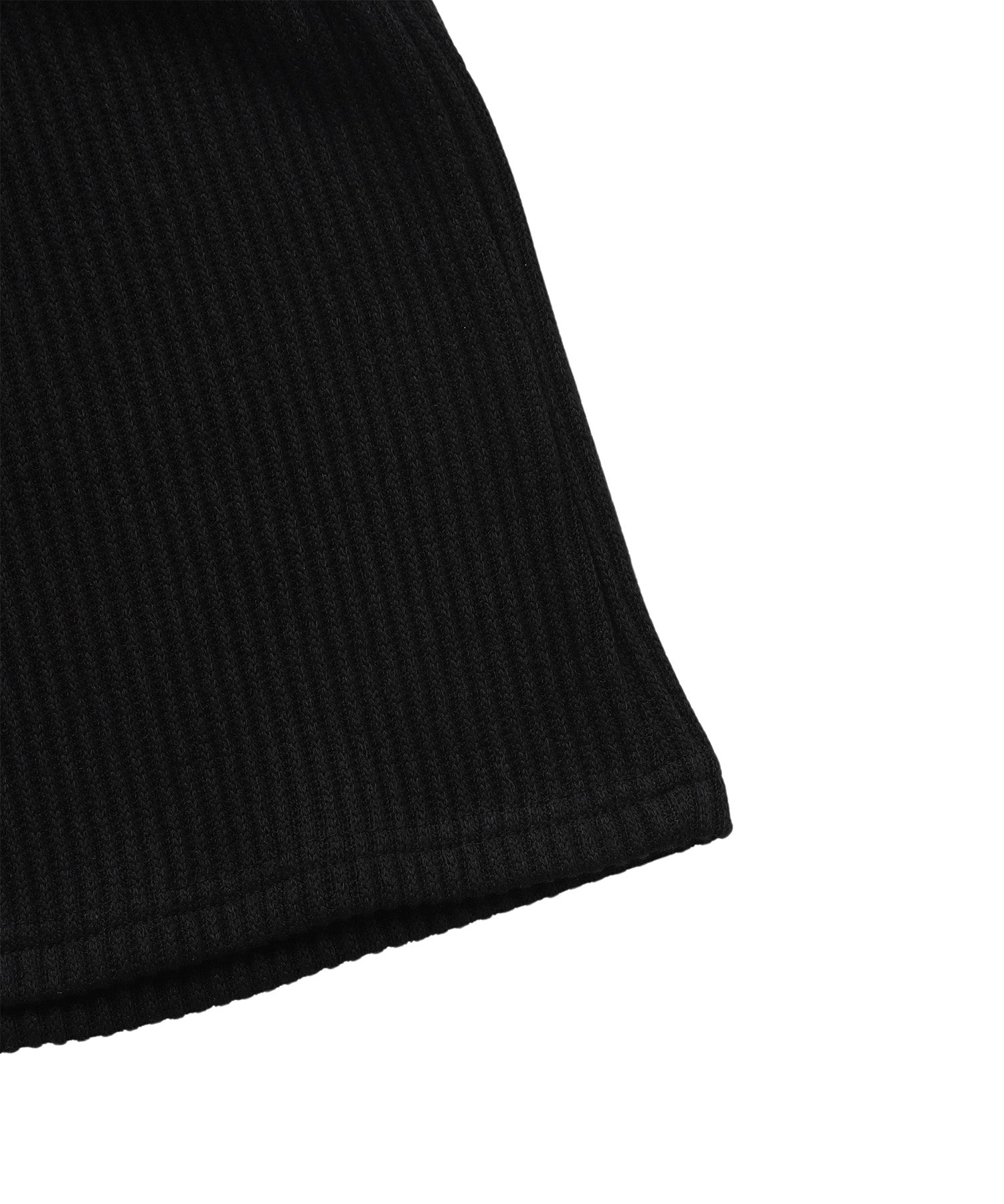 ハイウエストリブショートパンツ