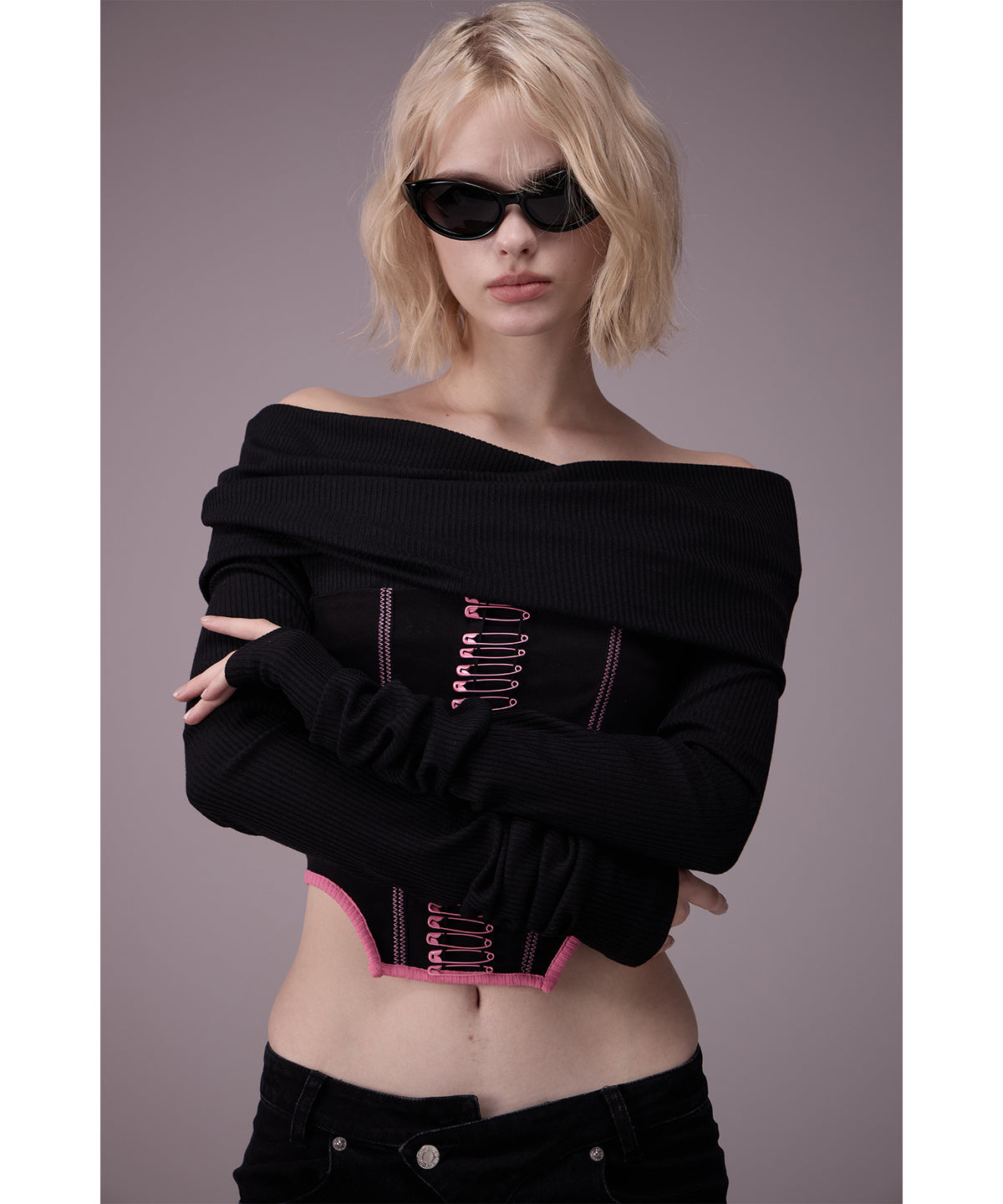 MODEL:176cm/COLOR:BLK/SIZE:F