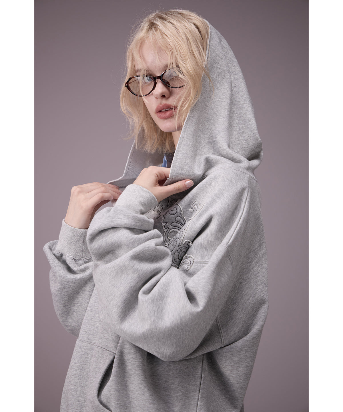 MODEL:176cm/COLOR:GRY/SIZE:F