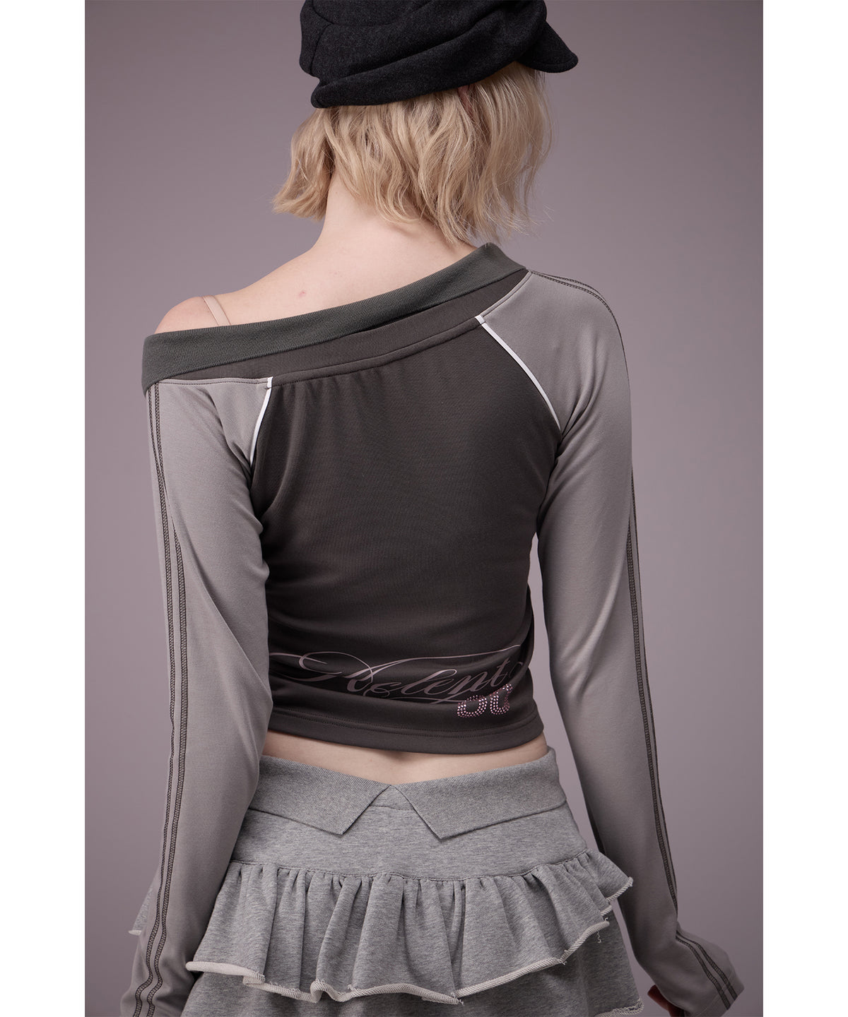 MODEL:176cm/COLOR:GRY/SIZE:F