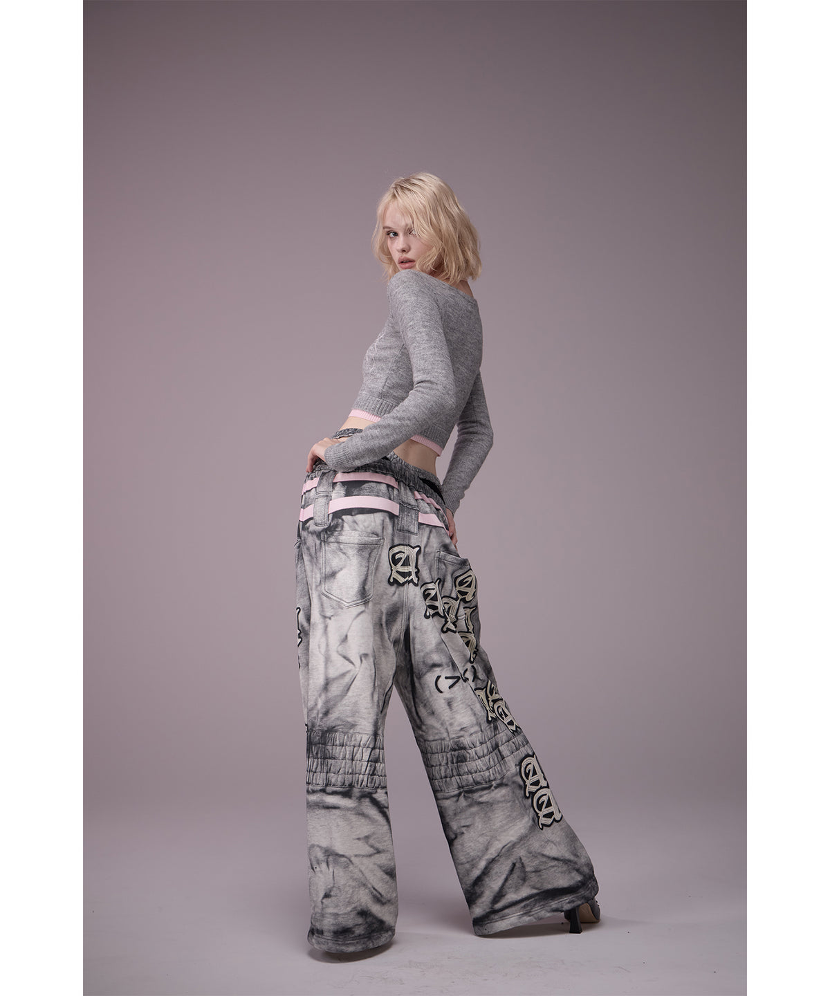 MODEL:176cm/COLOR:GRY/SIZE:F