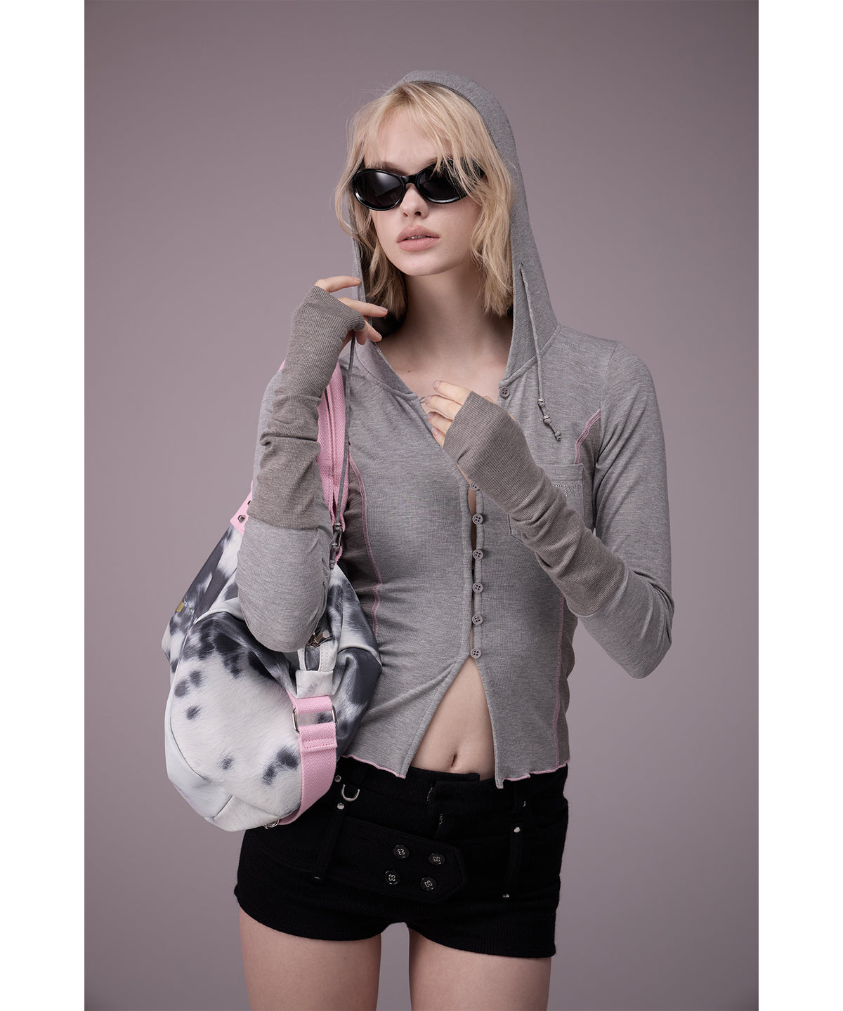 MODEL:176cm/COLOR:GRY/SIZE:F