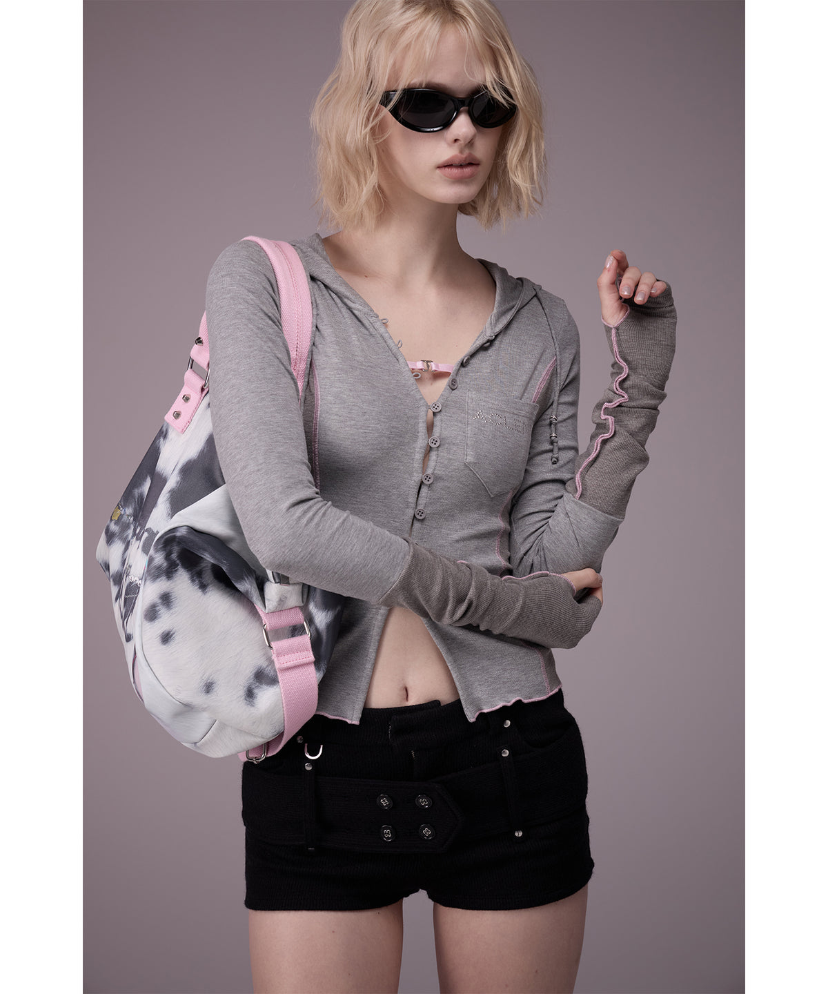 MODEL:176cm/COLOR:GRY/SIZE:F