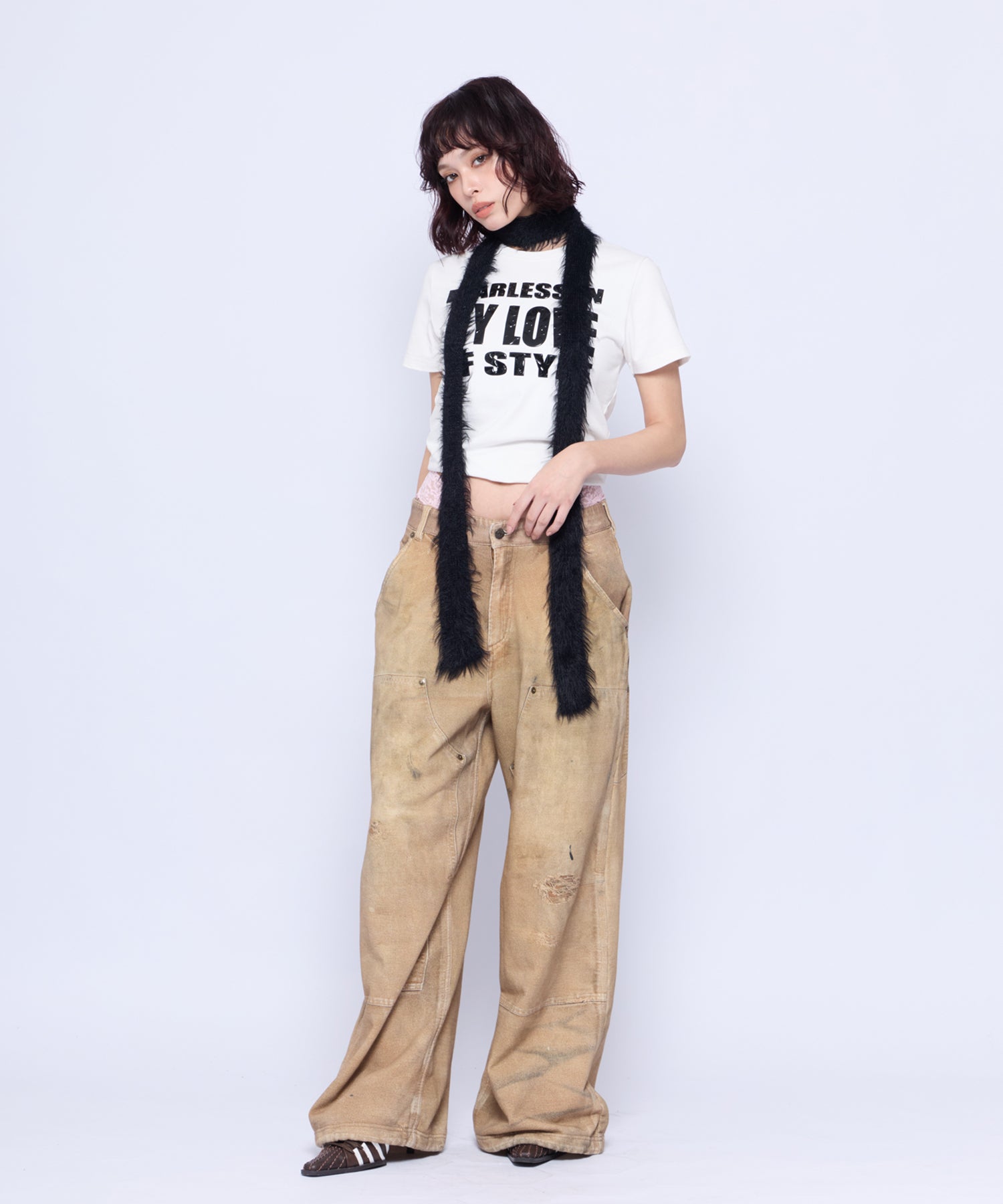 MODEL:165cm/COLOR:BEG/SIZE:F