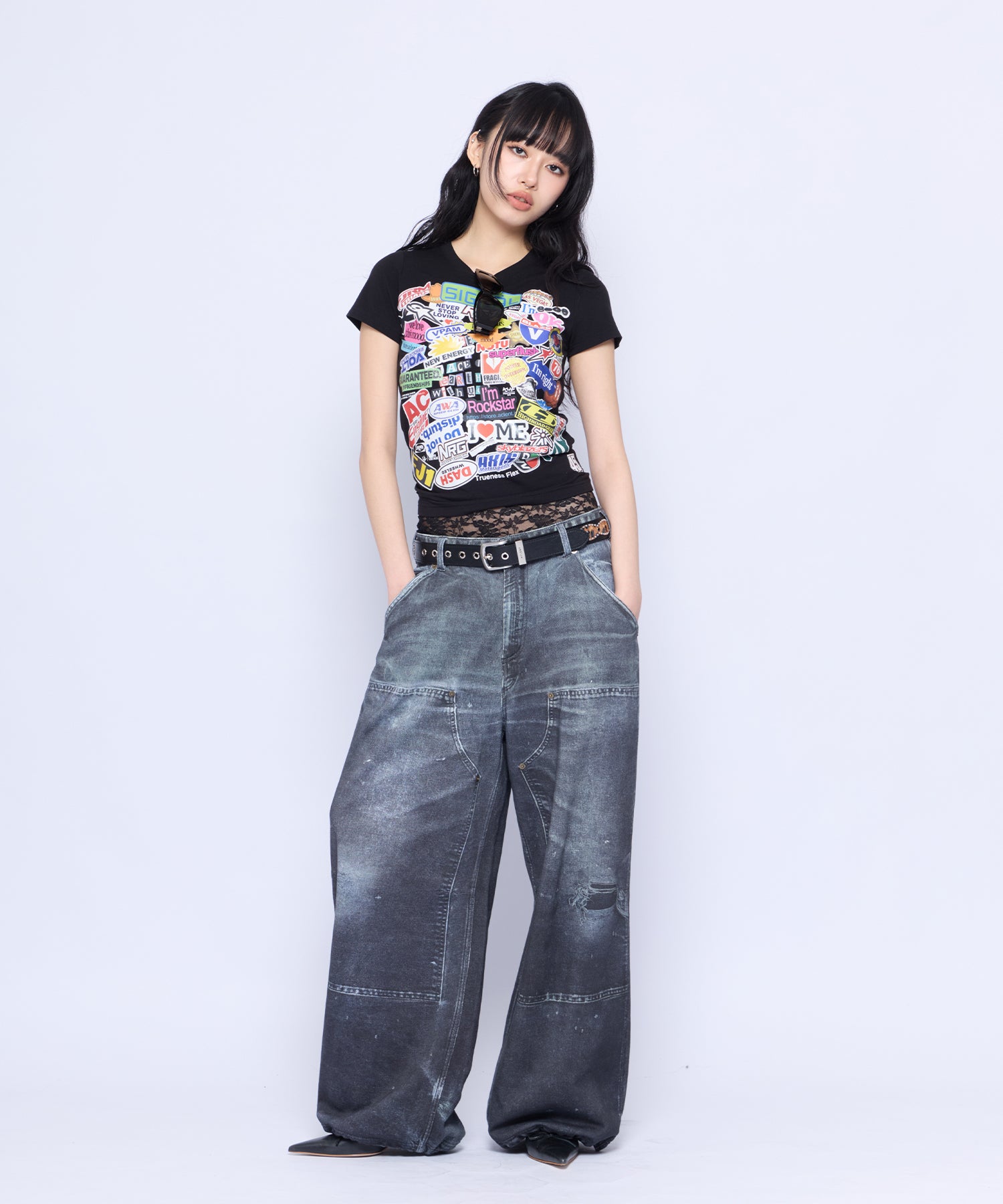 MODEL:172cm/COLOR:BLK/SIZE:F