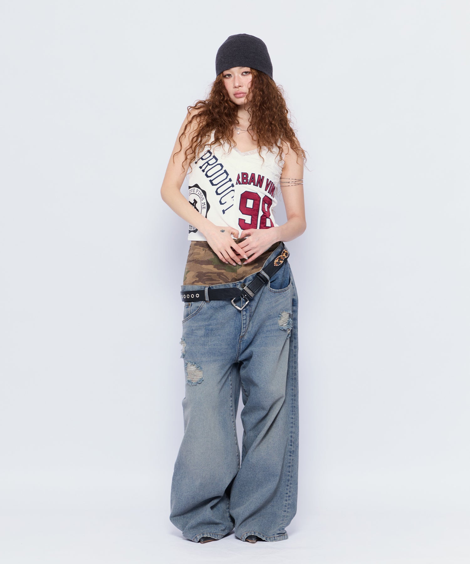 MODEL:168cm/COLOR:WHT/SIZE:F