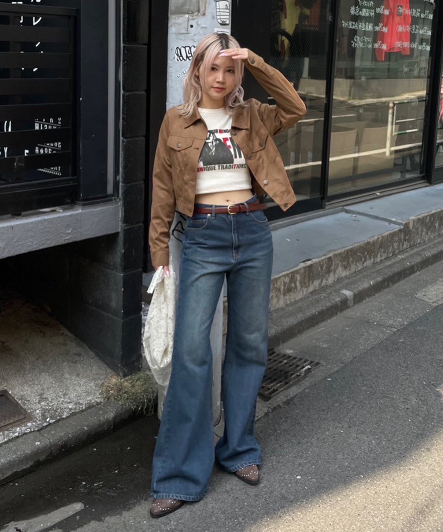STAFF:162cm/COLOR:BROWN/SIZE:M