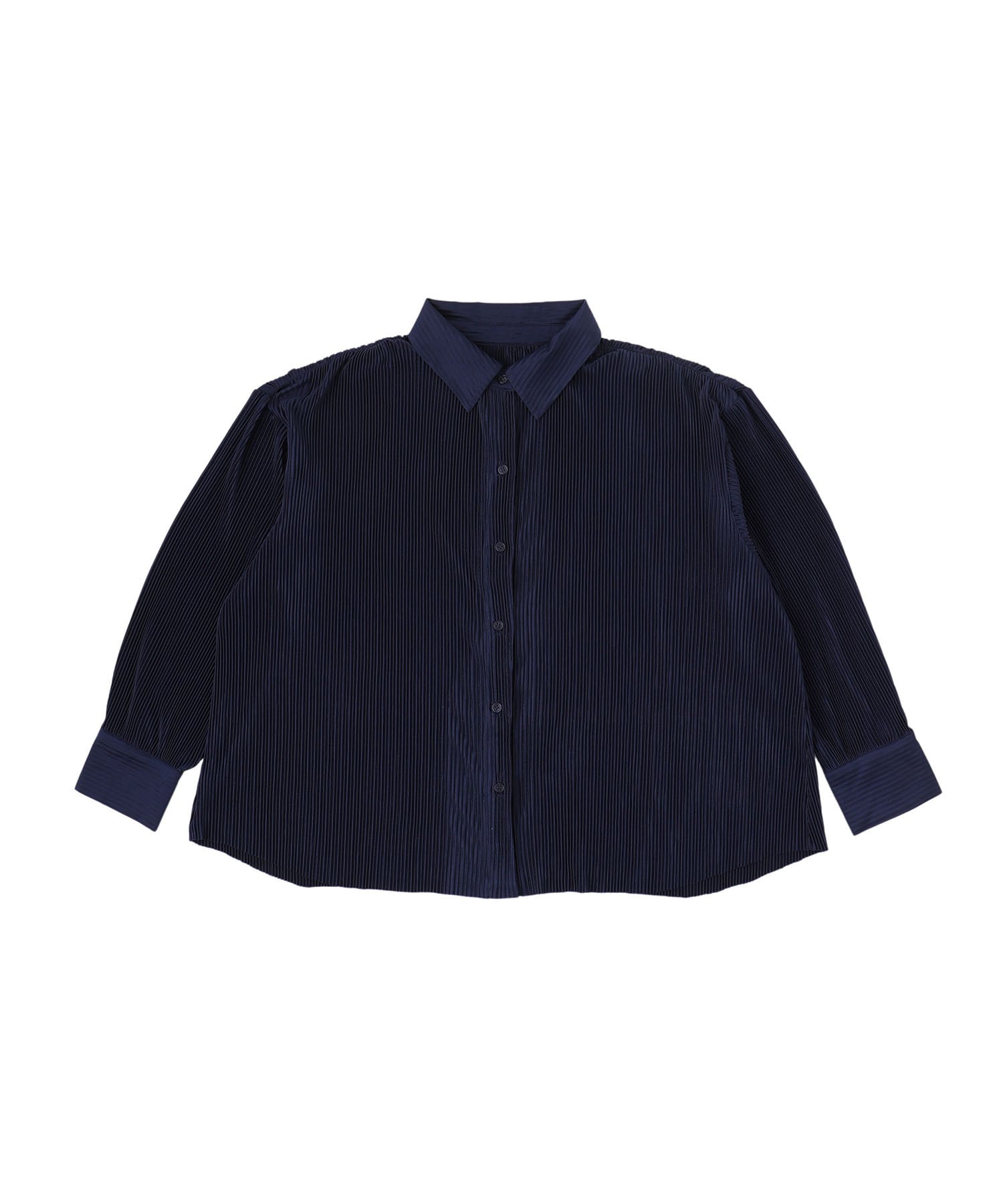 リラクシープリーツシャツ