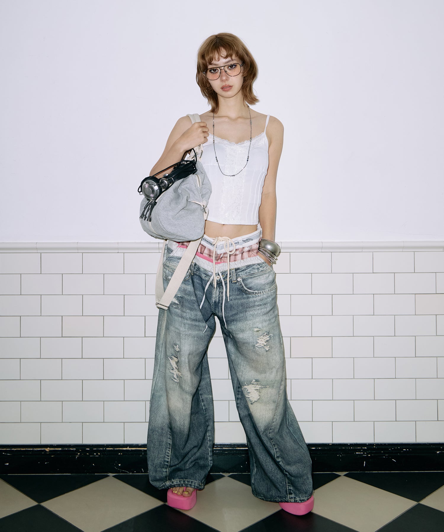 Printed Sweatpants – Denim Ⅳ