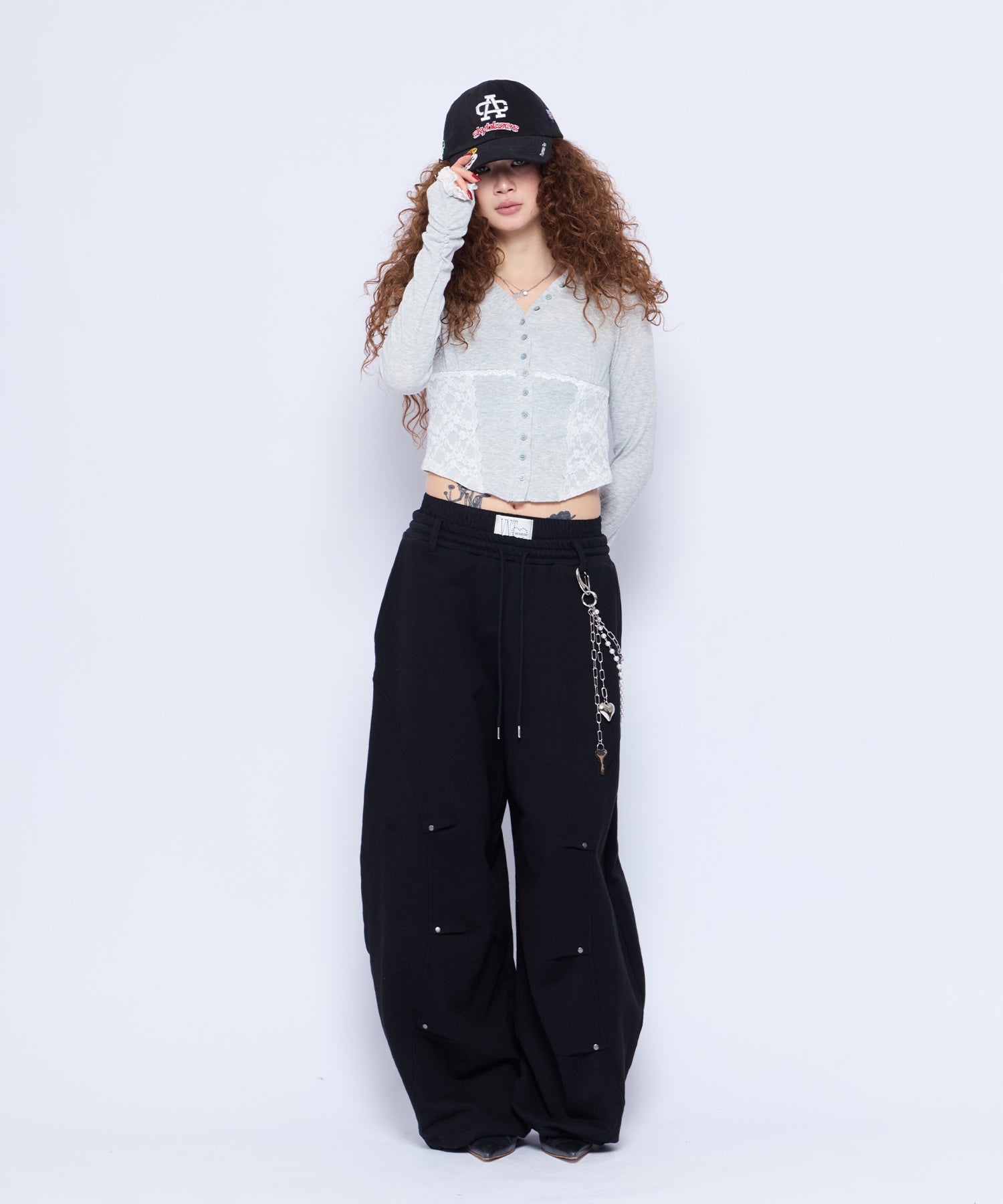 MODEL:168cm/COLOR:GRY/SIZE:F