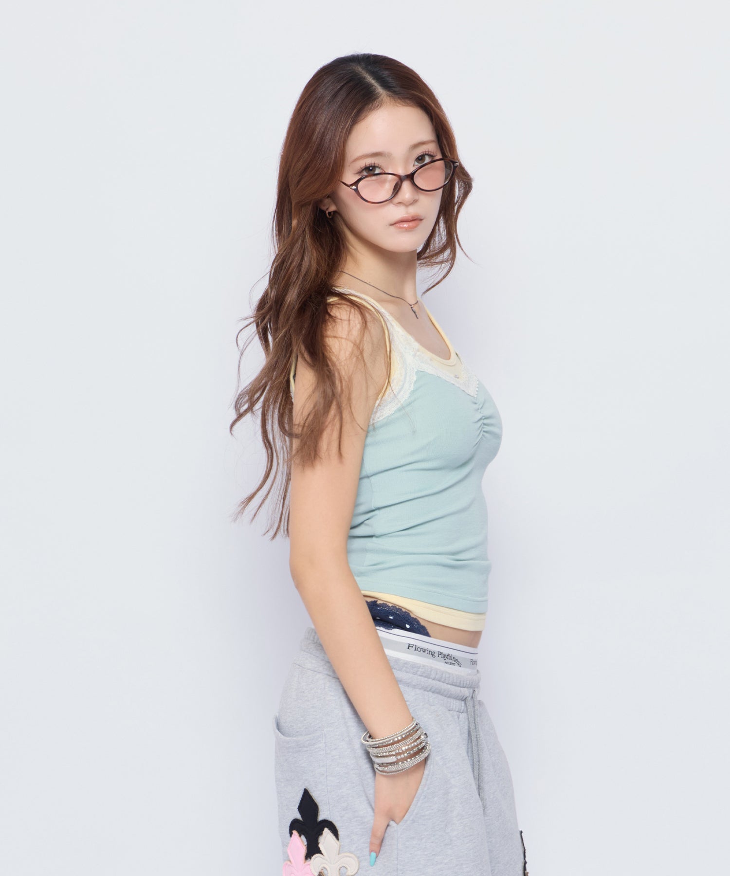 MODEL:170cm/COLOR:L/BLU/SIZE:F