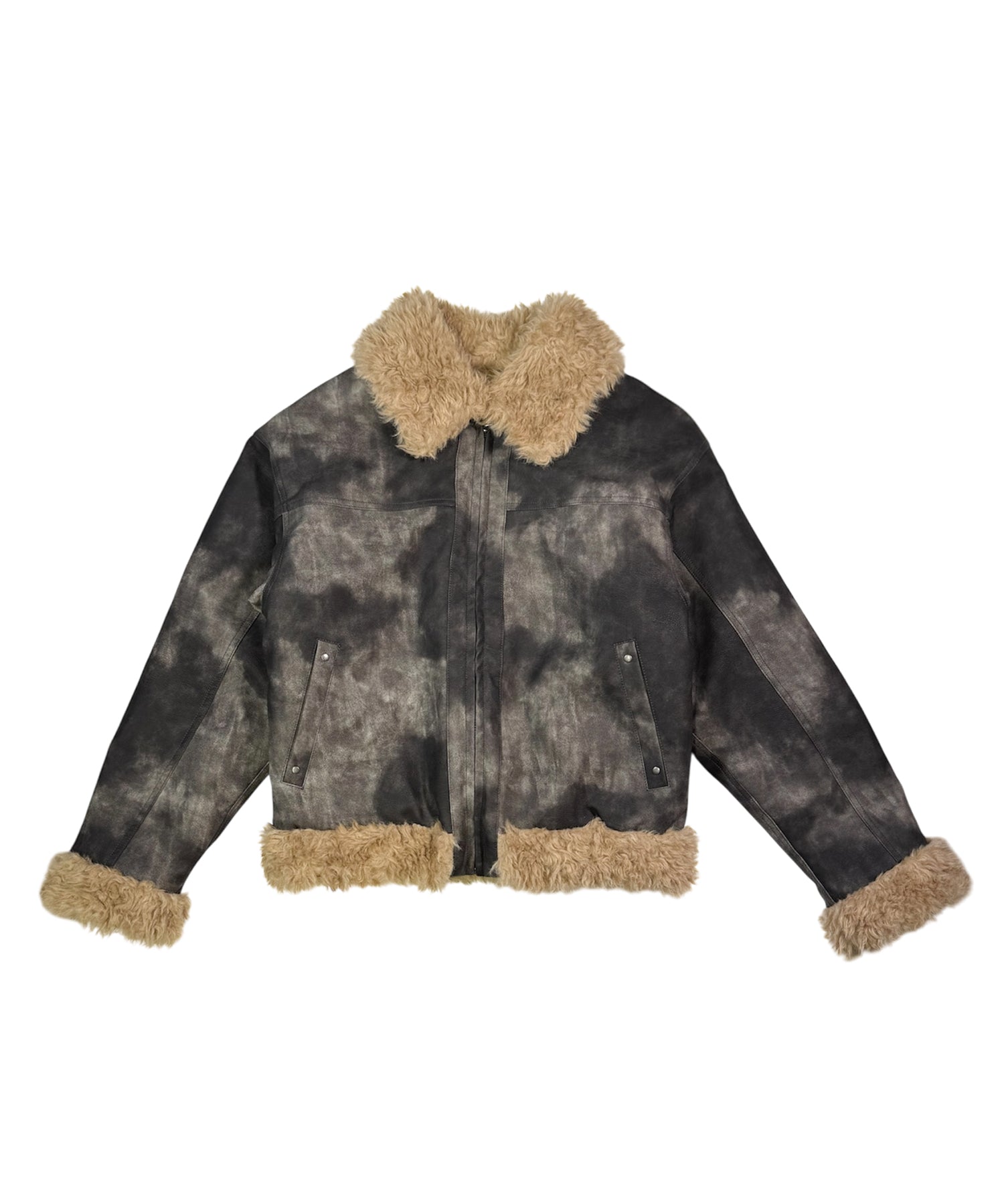 リバーシブルボアブルゾン