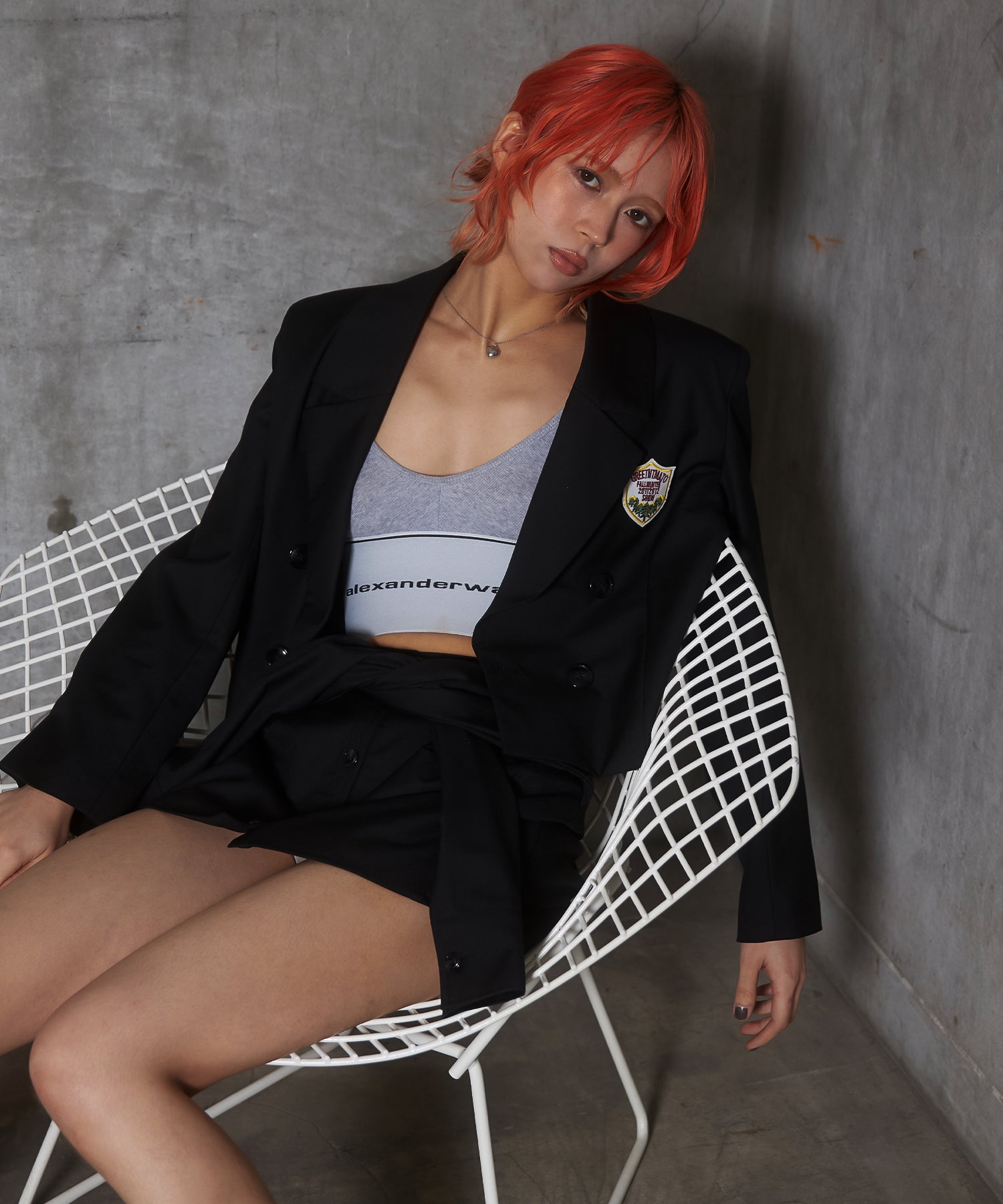 MODEL:172cm/COLOR:BLACK/SIZE:F