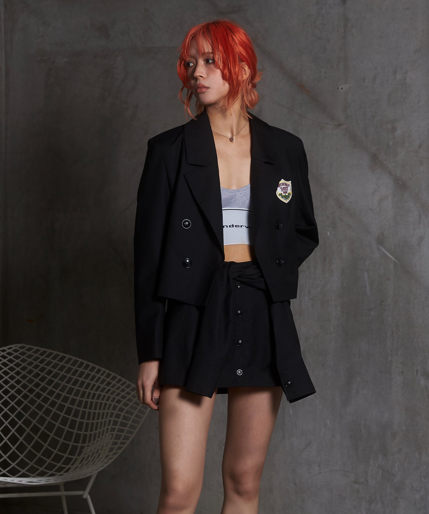 MODEL:172cm/COLOR:BLACK/SIZE:F