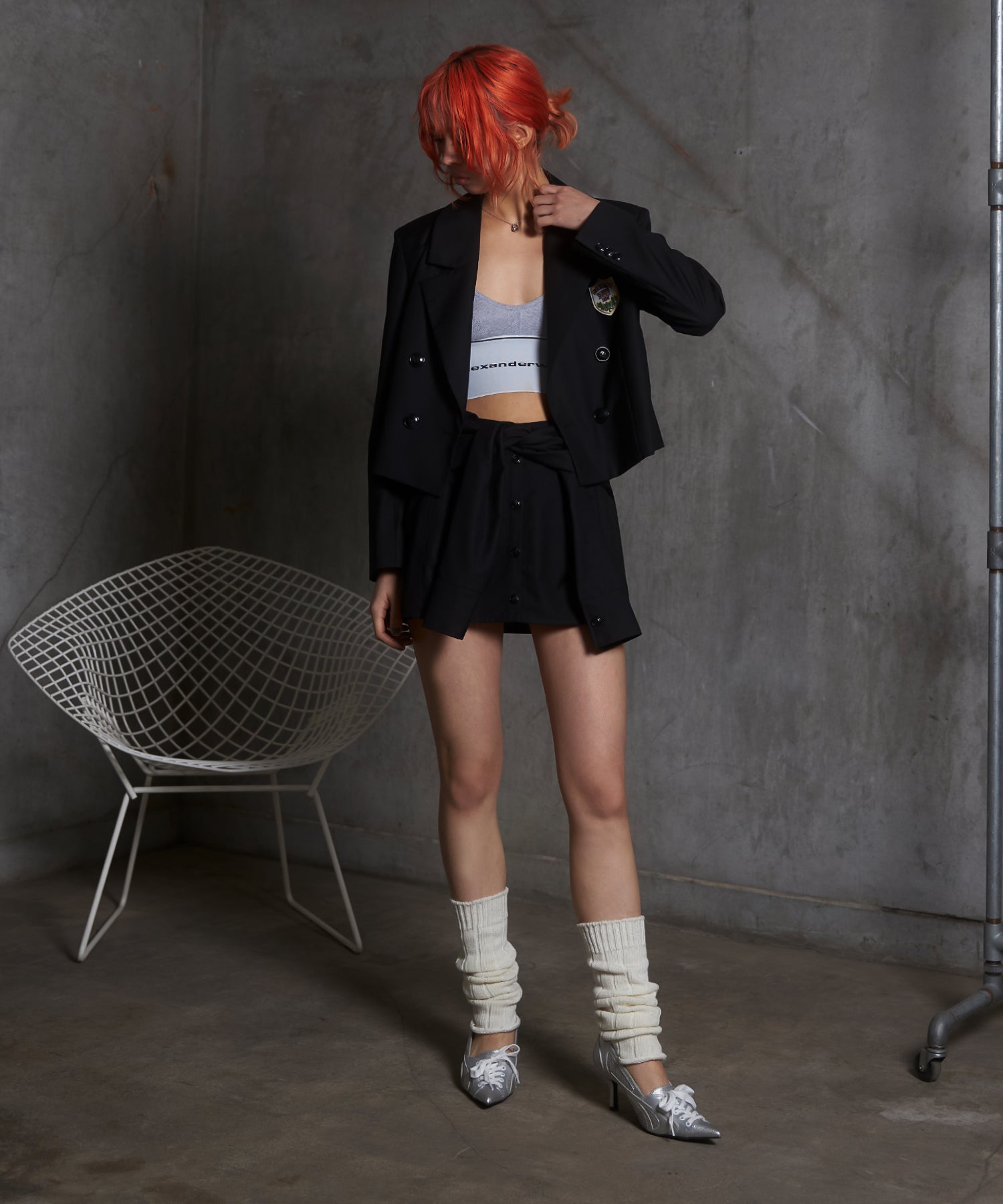 MODEL:172cm/COLOR:BLACK/SIZE:F