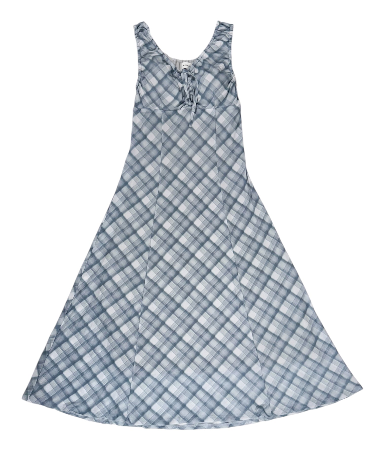 【miyu×ACLENT】アームギャザーシアーロングワンピース