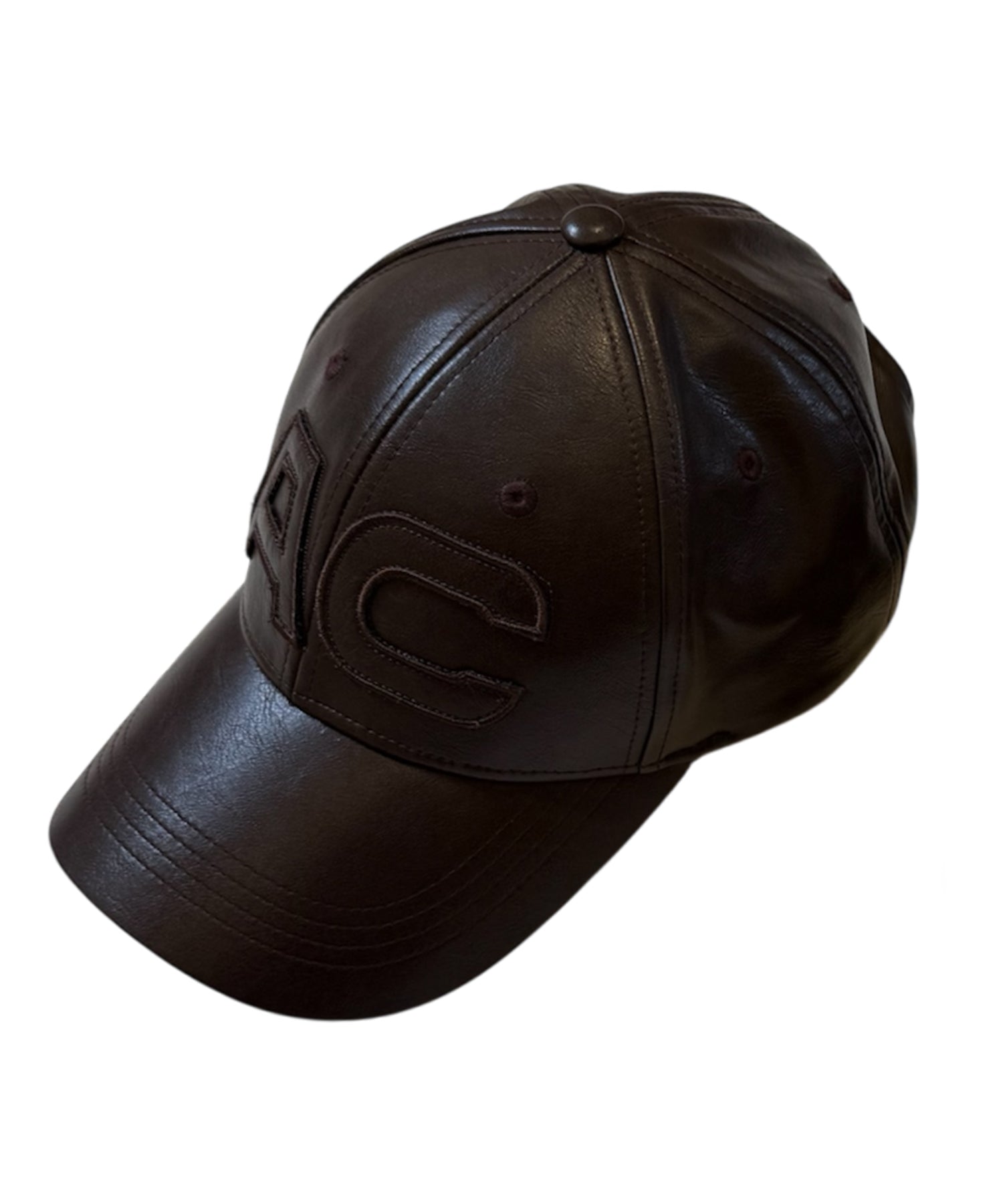 ヴィーガンレザーロゴキャップ