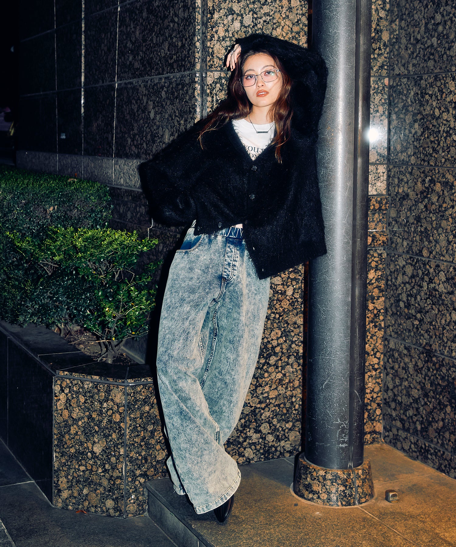 MODEL:163cm/COLOR:BLUE/SIZE:F