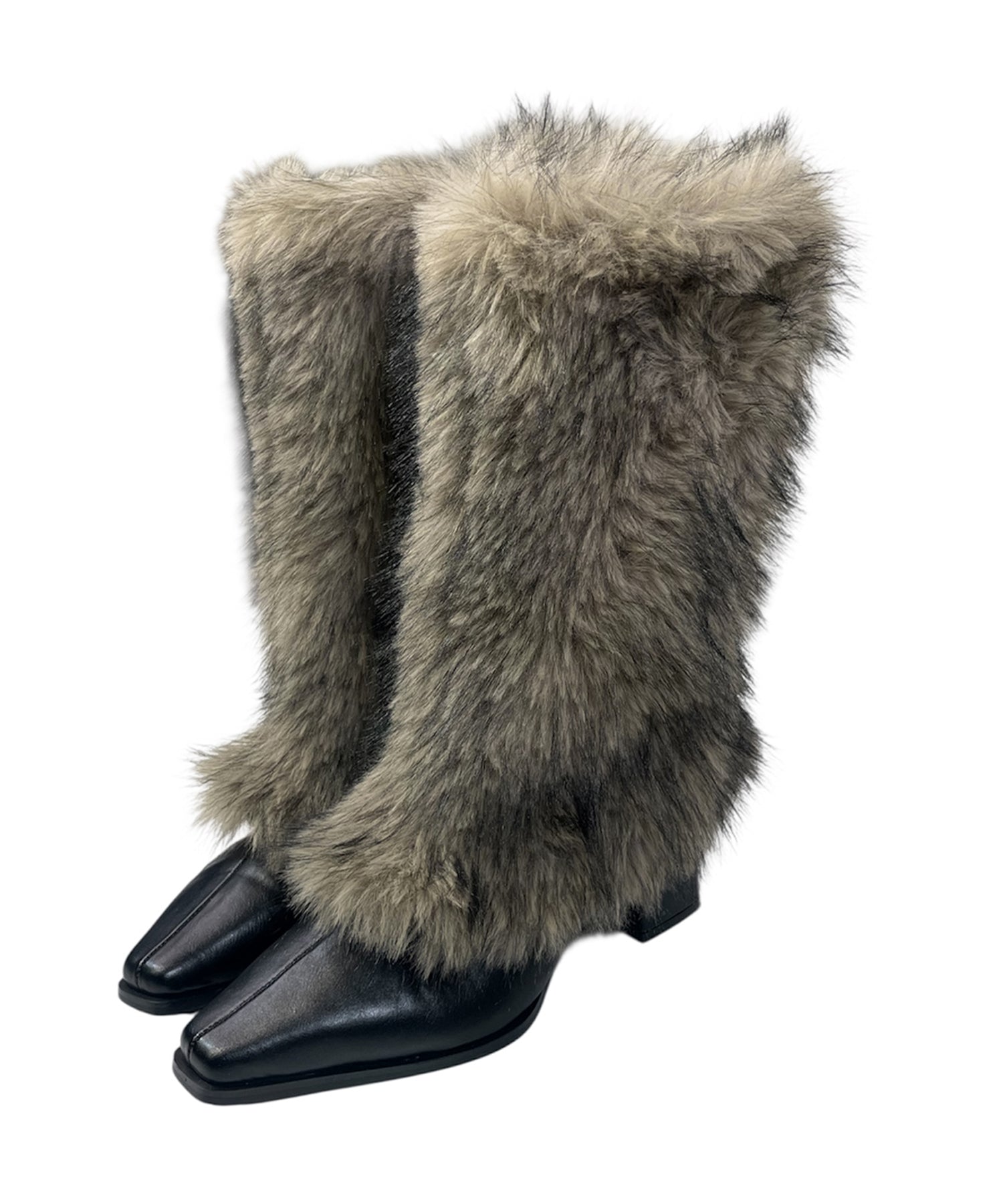 Fauxファーミドルブーツ