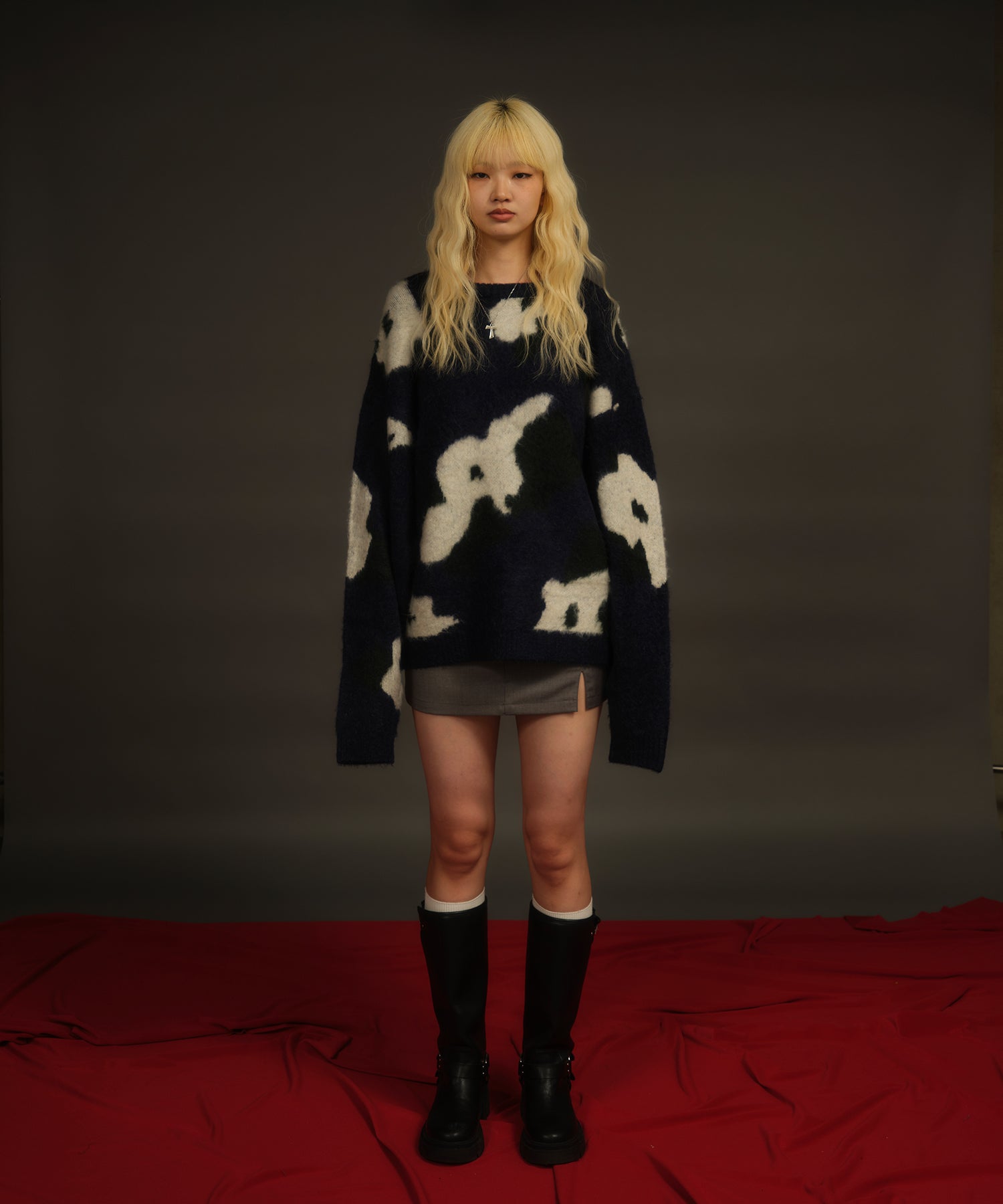 MODEL:174cm/COLOR:GRAY/SIZE:M