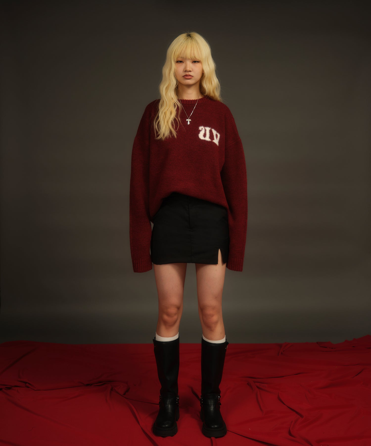 MODEL:174cm/COLOR:BLACK/SIZE:M