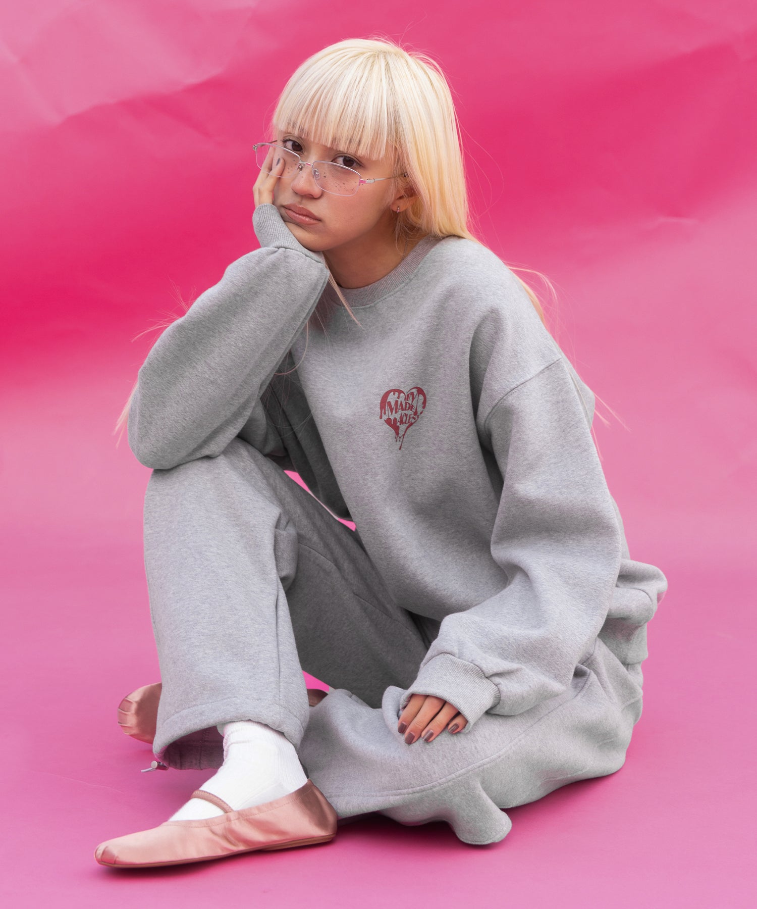 Heart logo sweat shirt｜ACLENT（アクレント）